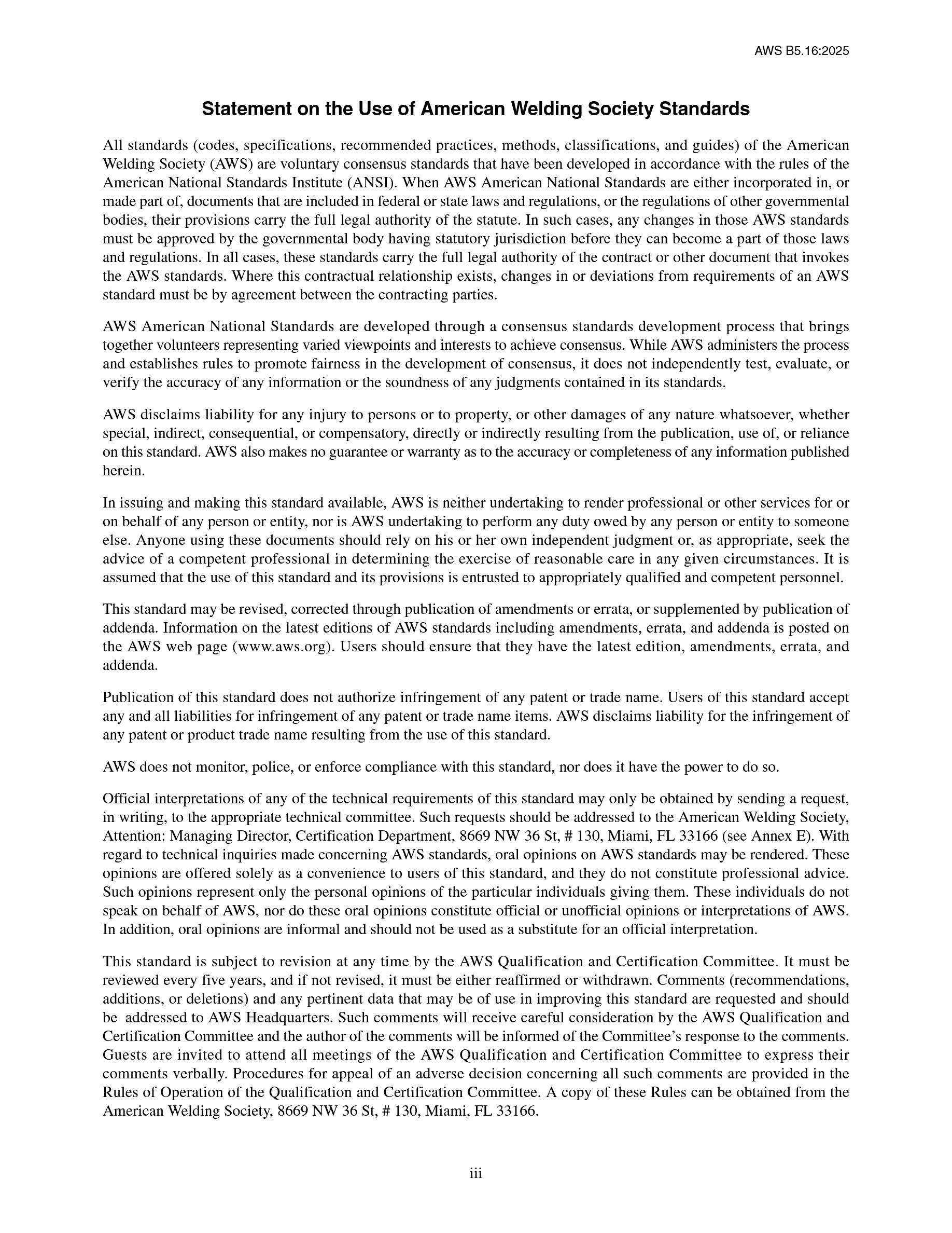 Cover preview — AWS B5.16 Specification for the Qualification of Welding Engineering Personnel - 3rd Edition — Page 4