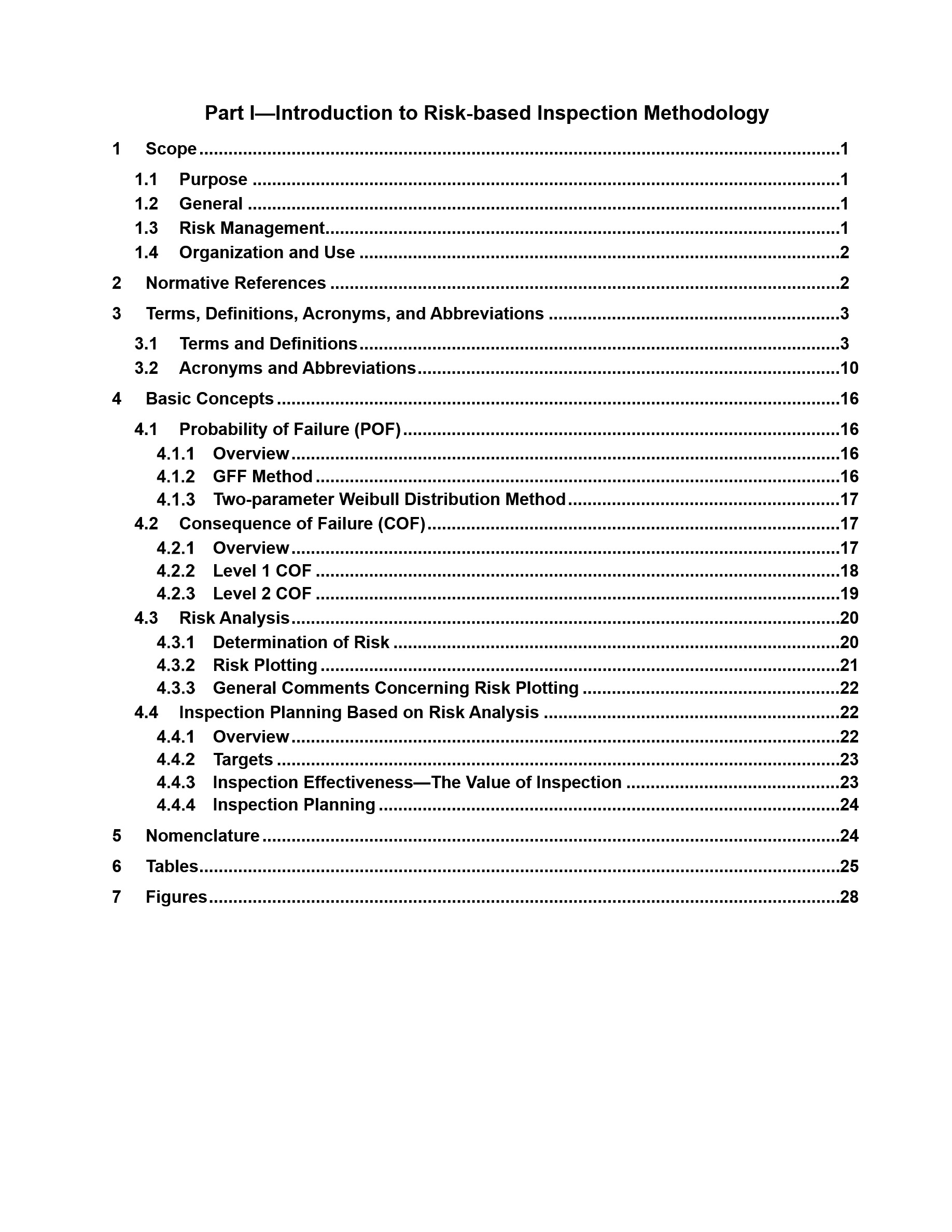 Cover preview — API RP 581 Risk-based Inspection Methodology — Page 5