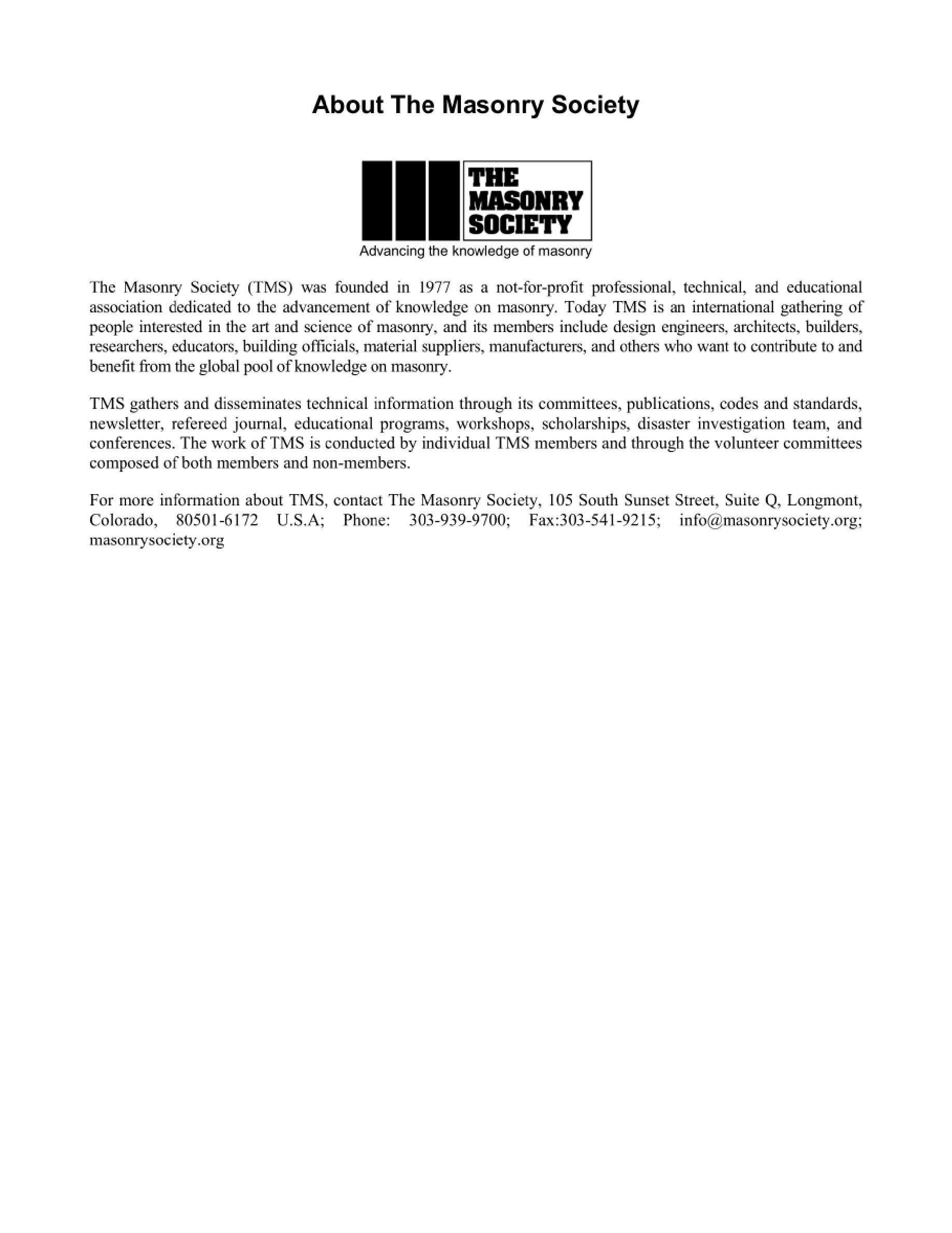 Cover preview — TMS 402/602 Building Code Requirements and Specification for Masonry Structures — Page 4