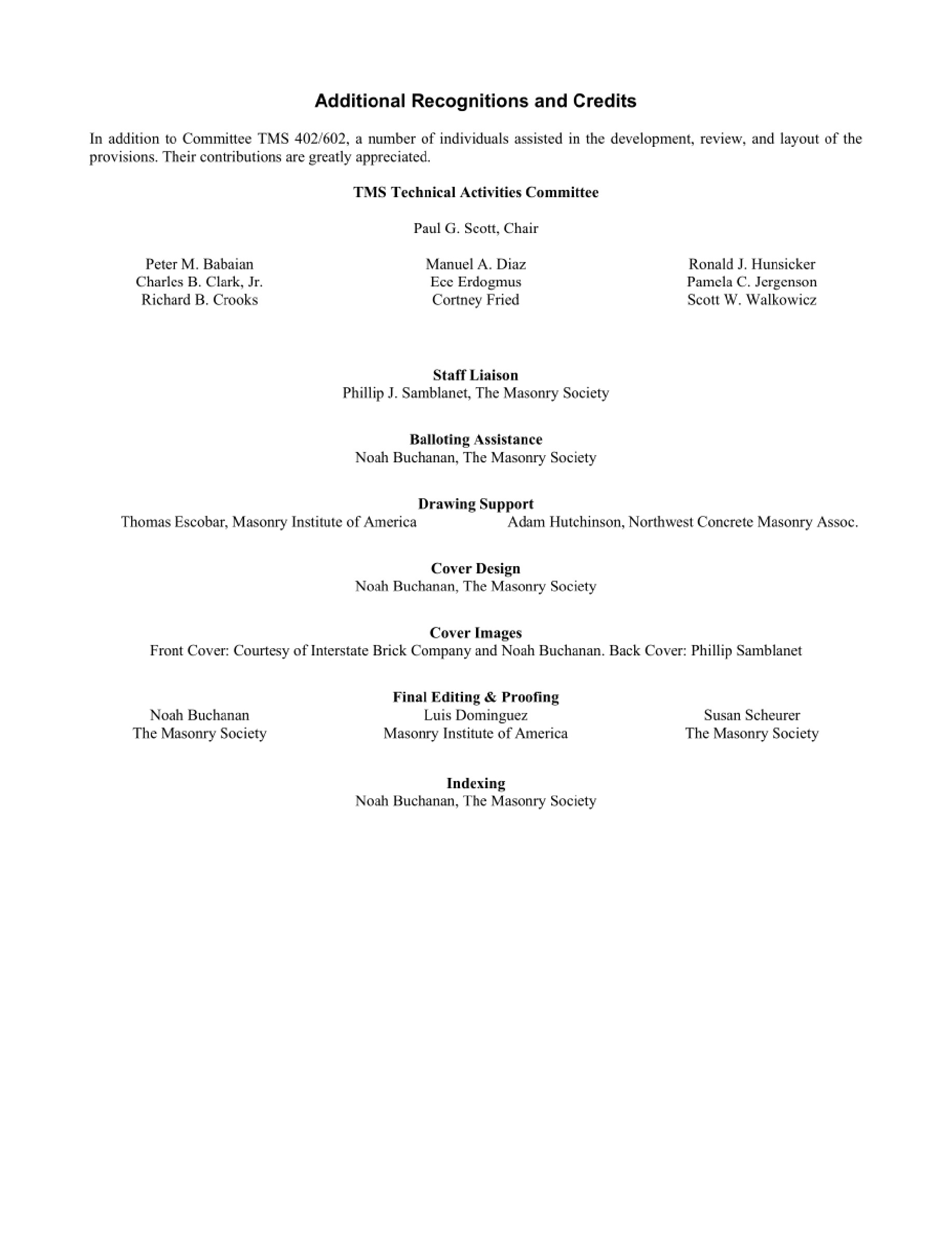 Cover preview — TMS 402/602 Building Code Requirements and Specification for Masonry Structures — Page 6