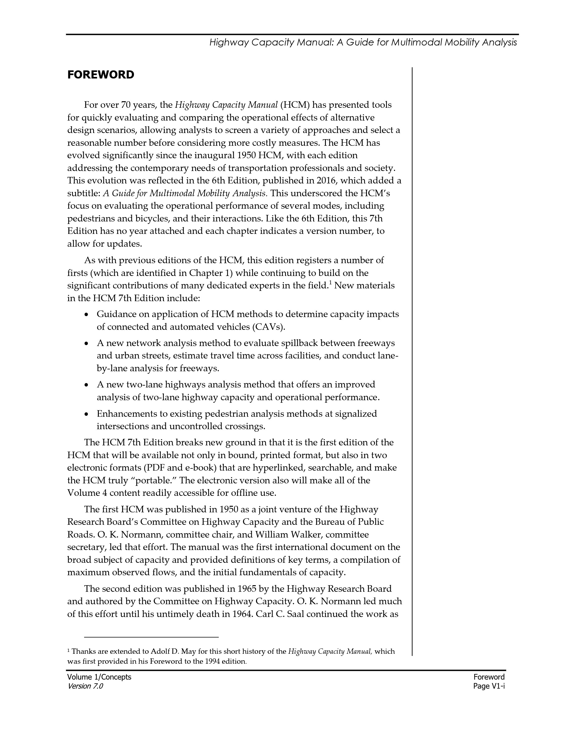 Cover preview — Highway Capacity Manual 7th Edition: A Guide for Multimodal Mobility Analysis — Page 5