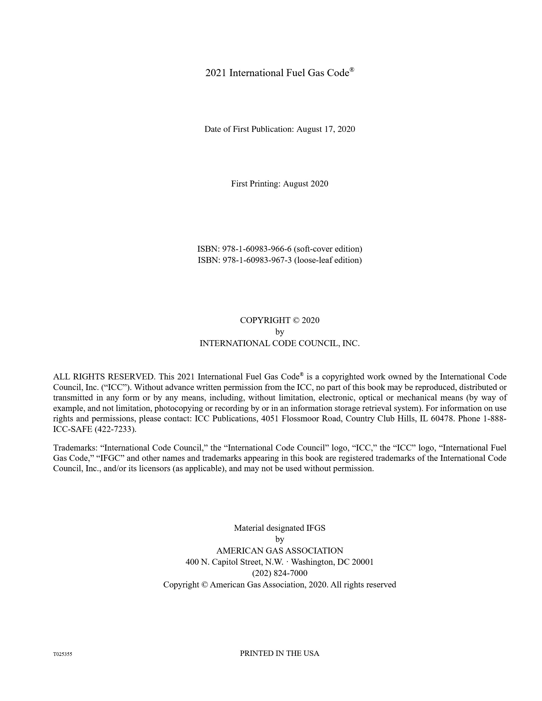 Cover preview — 2021 International Fuel Gas Code — Page 3