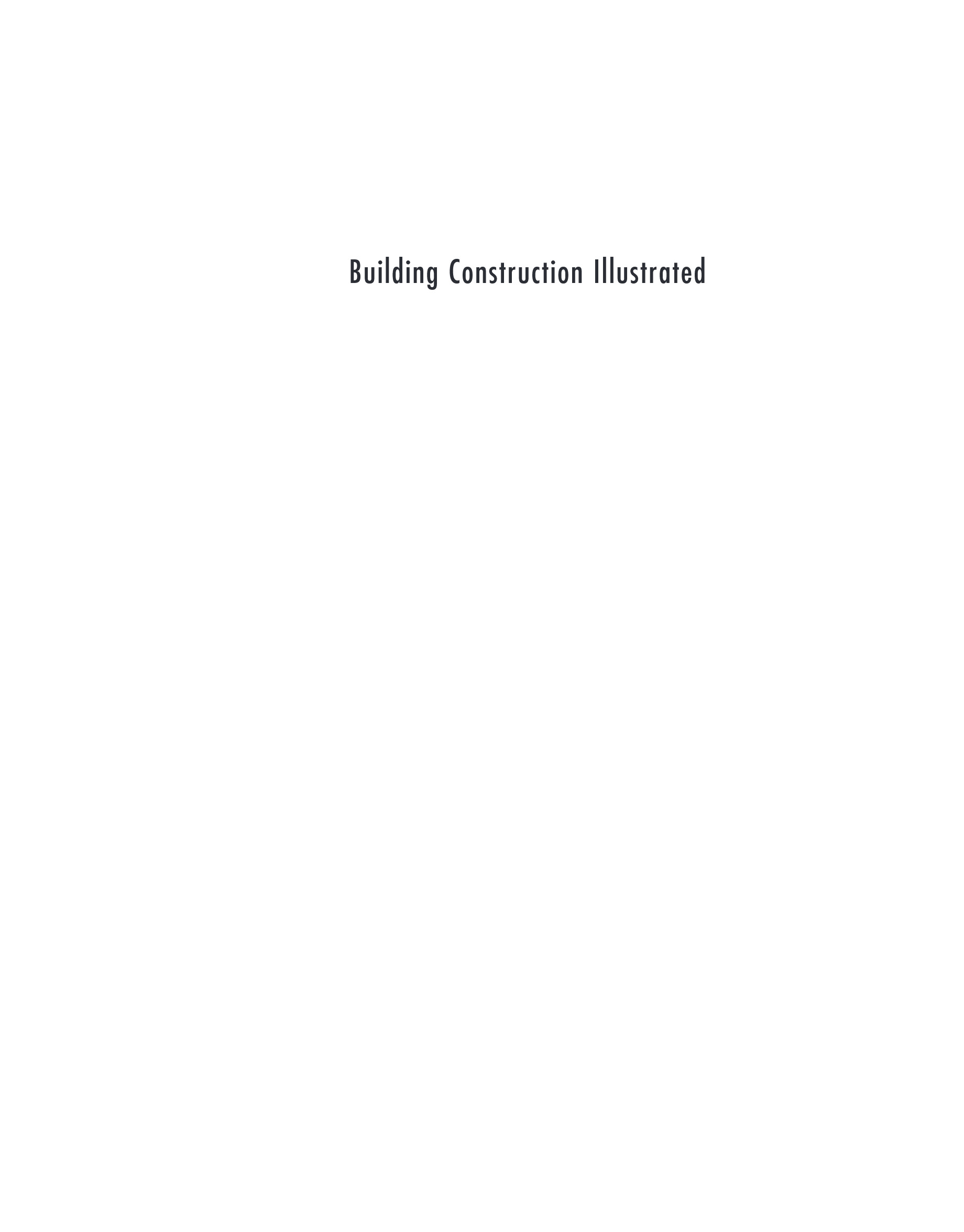 Cover preview — Building Construction Illustrated 6th Edition  — Page 3