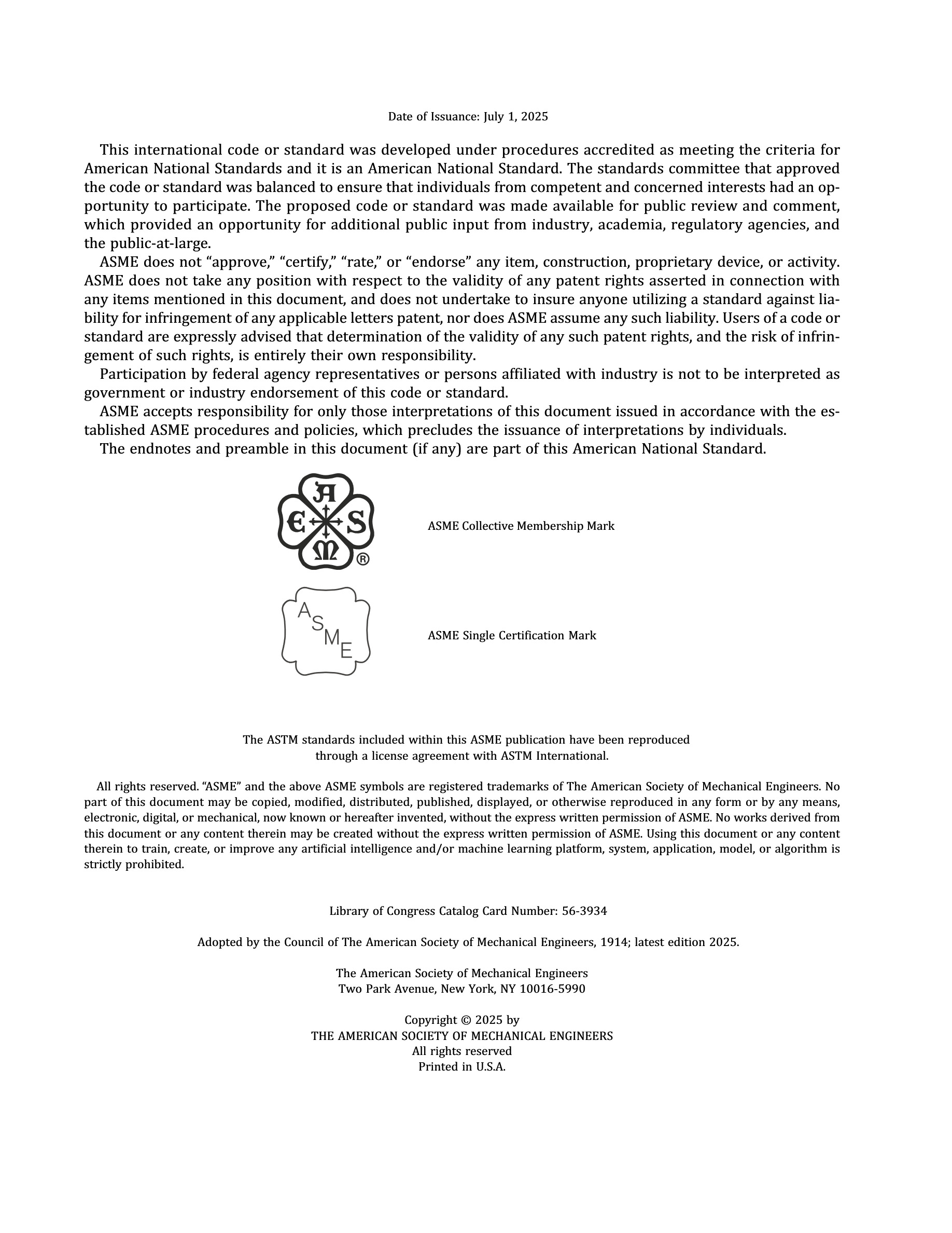 Cover preview — ASME BPVC.V-2025 Section V, Nondestructive Examination — Page 4