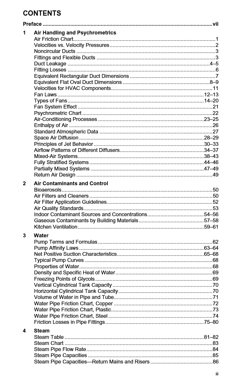Cover preview — ASHRAE Pocket Guide for Air-Conditioning, Heating, Ventilation, Refrigeration, 10th ed. – SI — Page 4