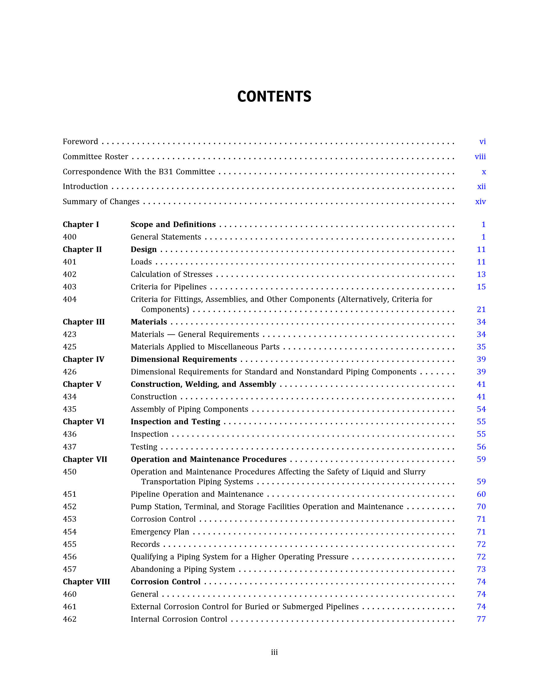Cover preview — ASME B31.4-2022 Pipeline Transportation Systems for Liquids and Slurries — Page 4