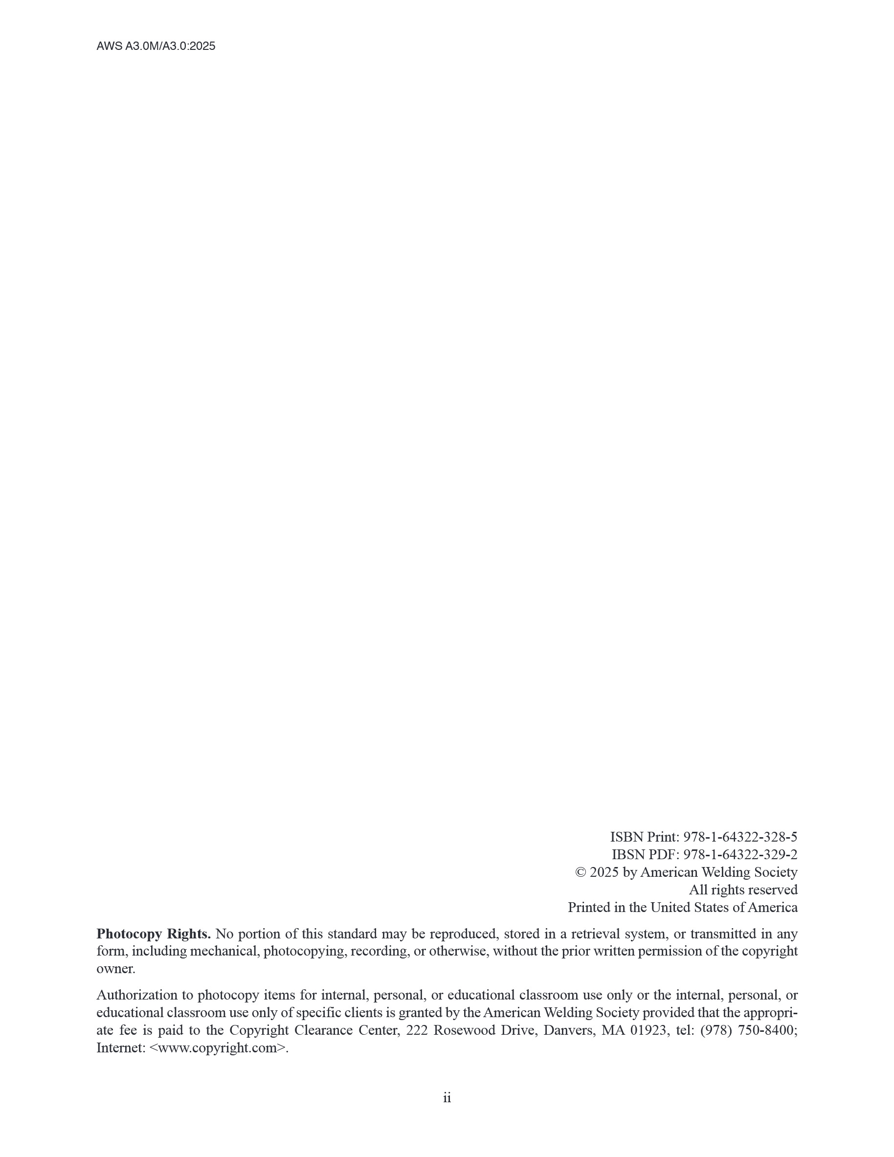 Cover preview — AWS A3.0M/A3.0 Standard Welding Terms and Definitions Including Terms for Additive Manufacturing, Adhesive Bonding, Brazing, Soldering, Thermal Cutting, Thermal Spraying, and Nondestructive Examination - 14th Edition — Page 3