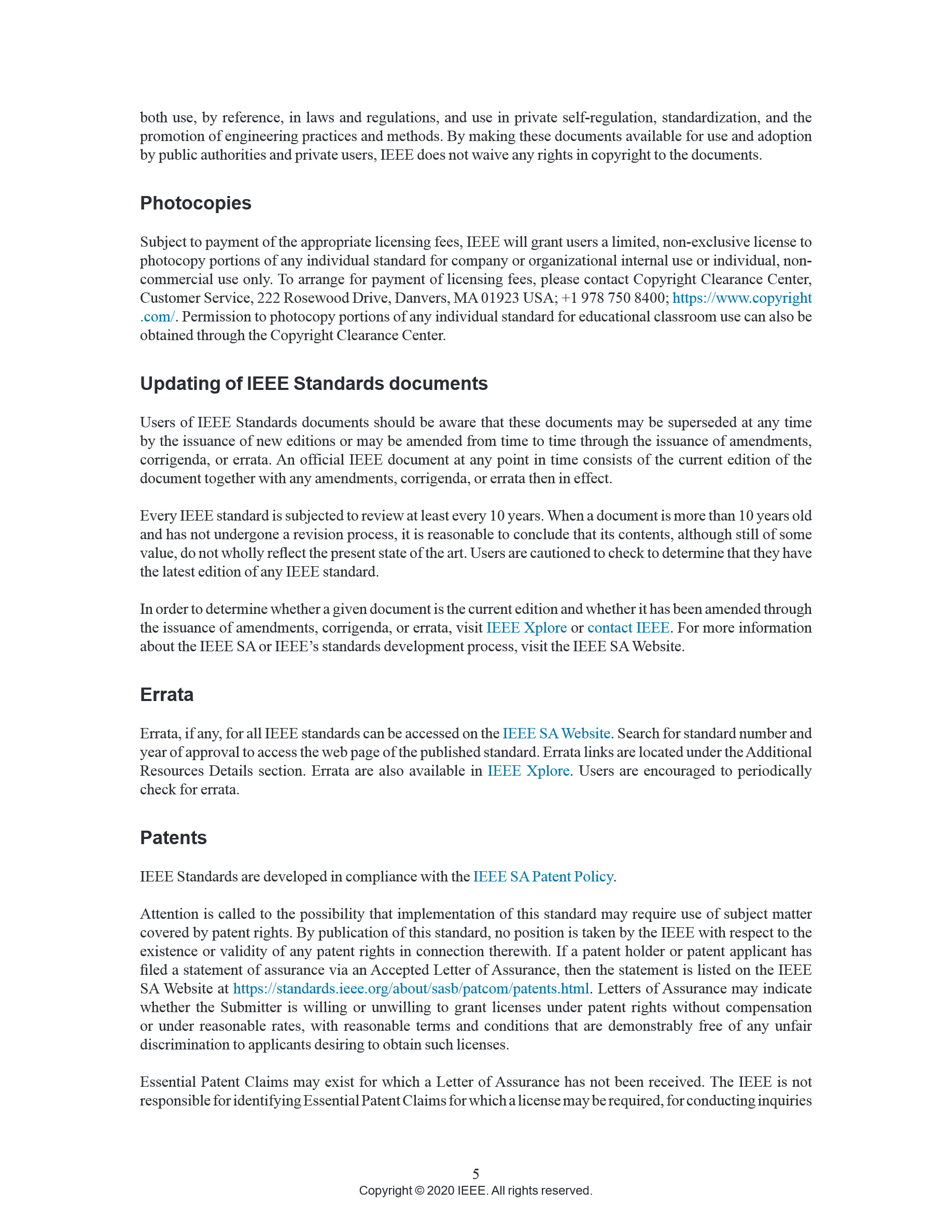 Cover preview — IEEE 946-2020 Recommended Practice for the Design of DC Power Systems for Stationary Applications — Page 6