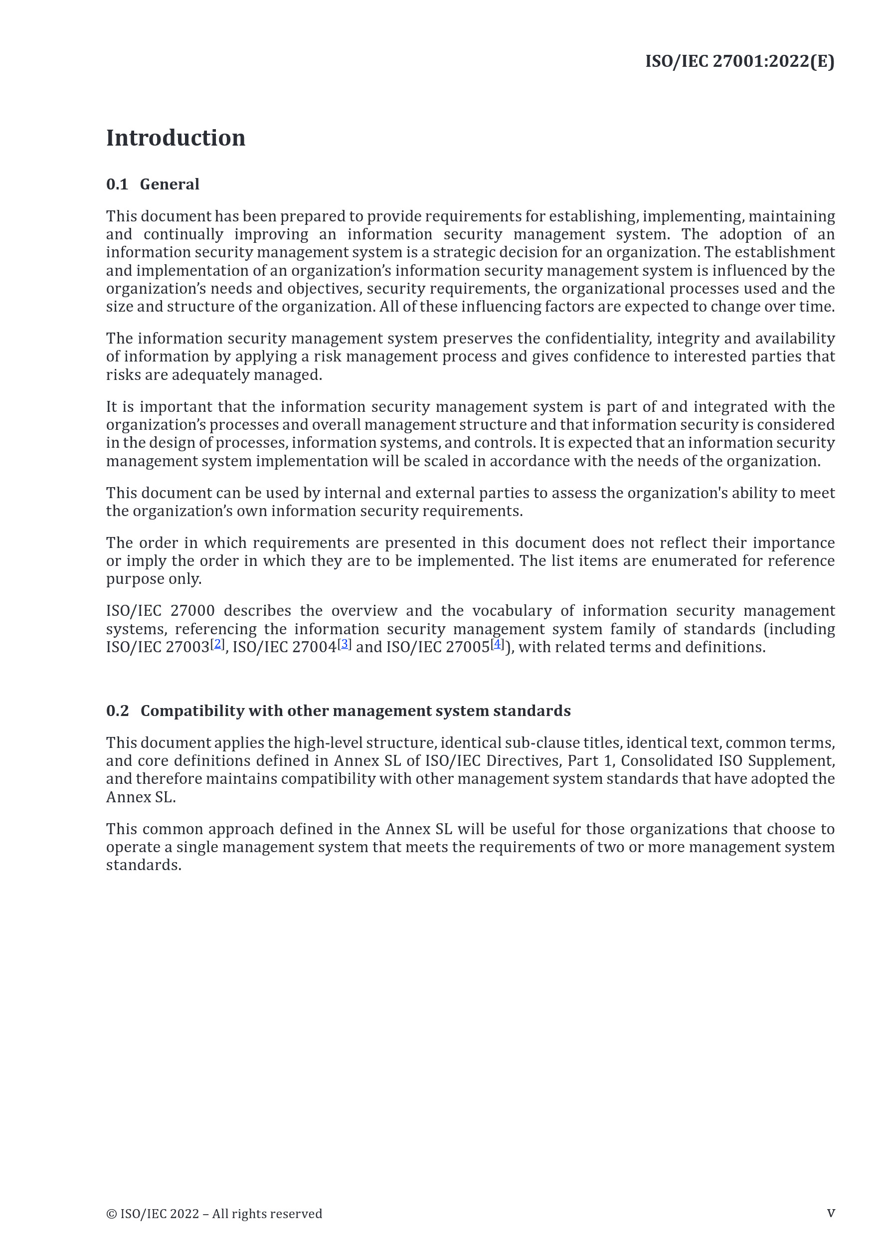 Cover preview — ISO/IEC 27001:2022 + Amendment 1:2024 Information Security, Cybersecurity and Privacy Protection — Information Security Management Systems — Requirements — Page 5