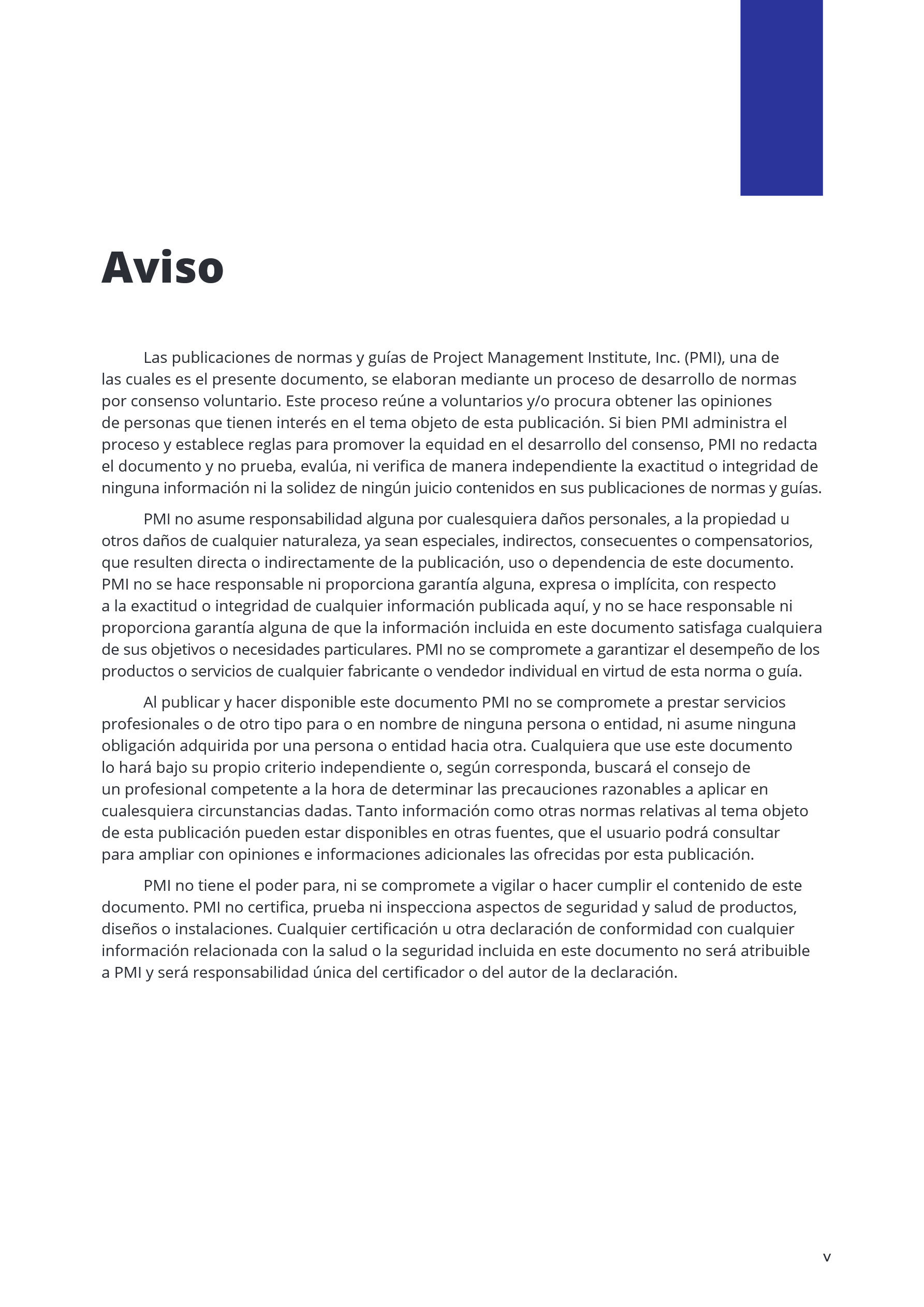 Cover preview —  A Guide to the Project Management Body of Knowledge (PMBOK® Guide) – Seventh Edition and The Standard for Project Management (SPANISH) (Spanish Edition) — Page 6