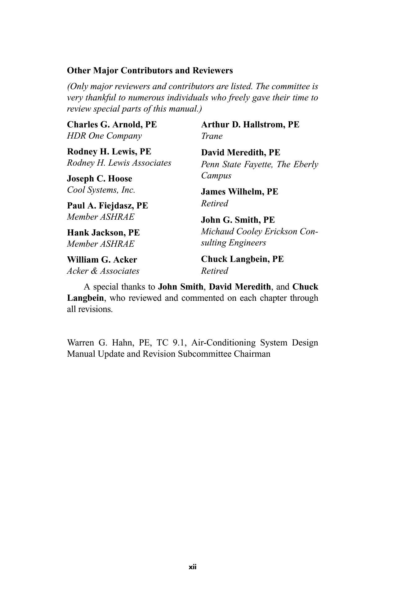 Cover preview — Air-Conditioning System Design Manual, 3rd ed ASHRAE — Page 4