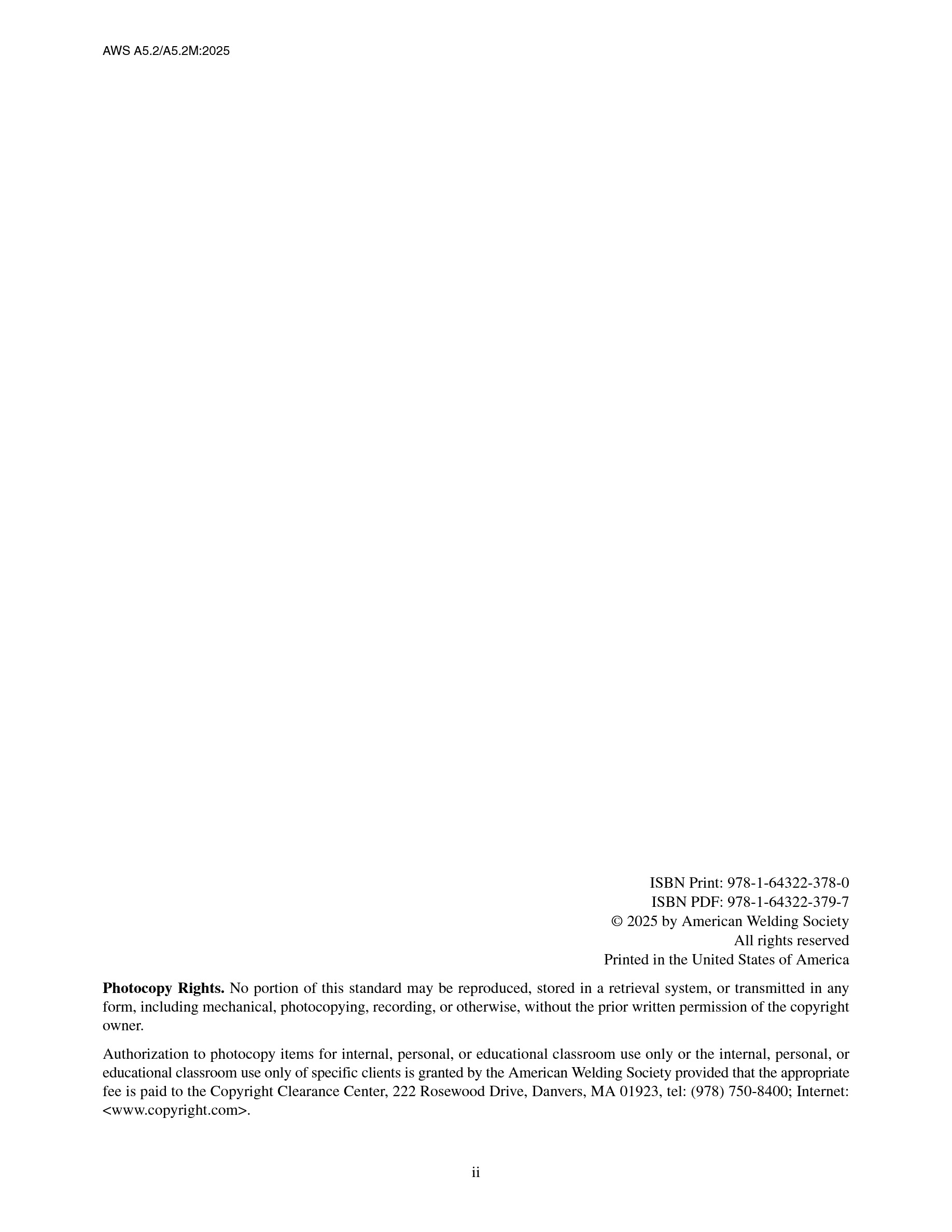Cover preview — AWS A5.2/A5.2M:2025 Specification for Carbon and Low-Alloy Steel Rods for Oxyfuel Gas Welding, 10th Edition — Page 3
