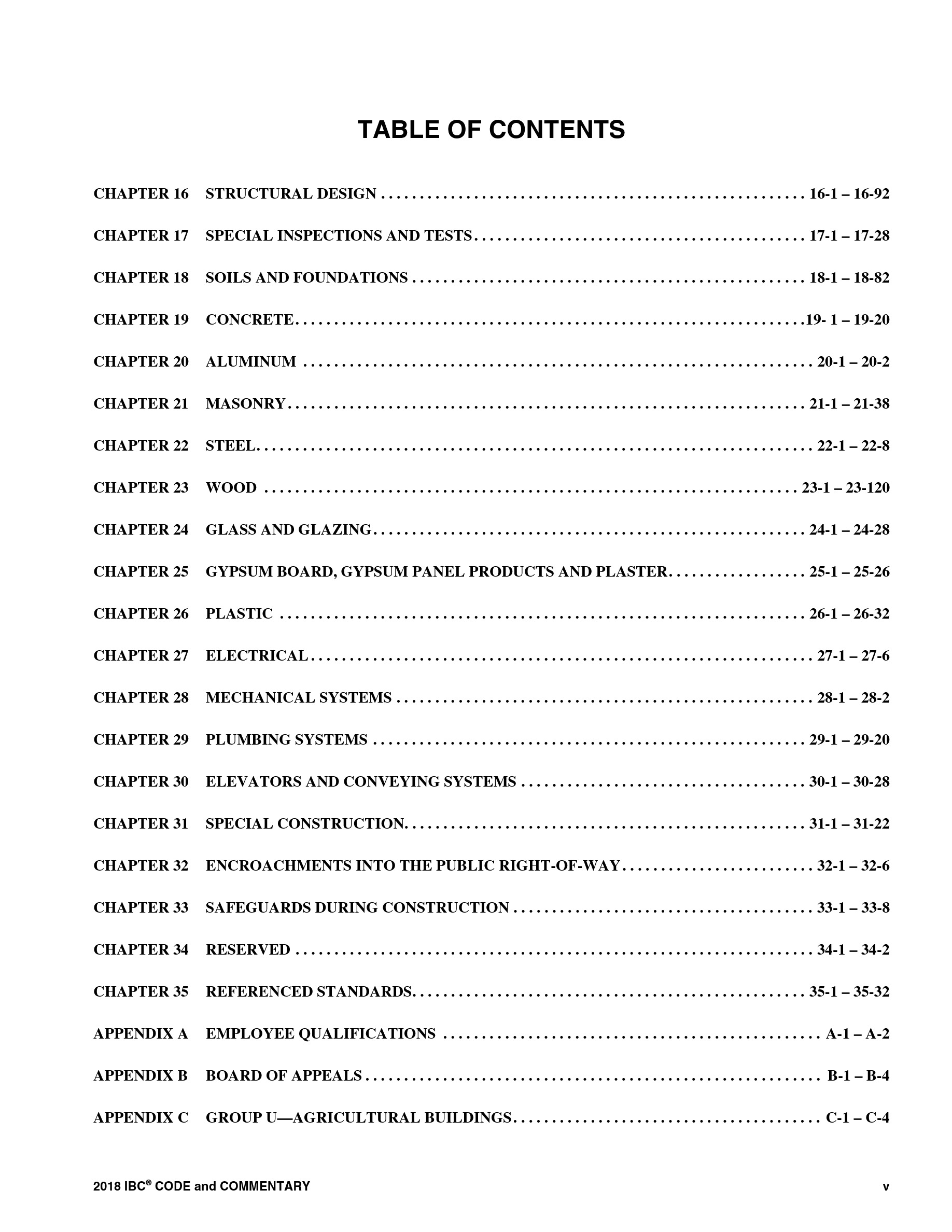 Cover preview — 2018 International Building Code and Commentary Vol, 2 (Chapters 16-35) — Page 6