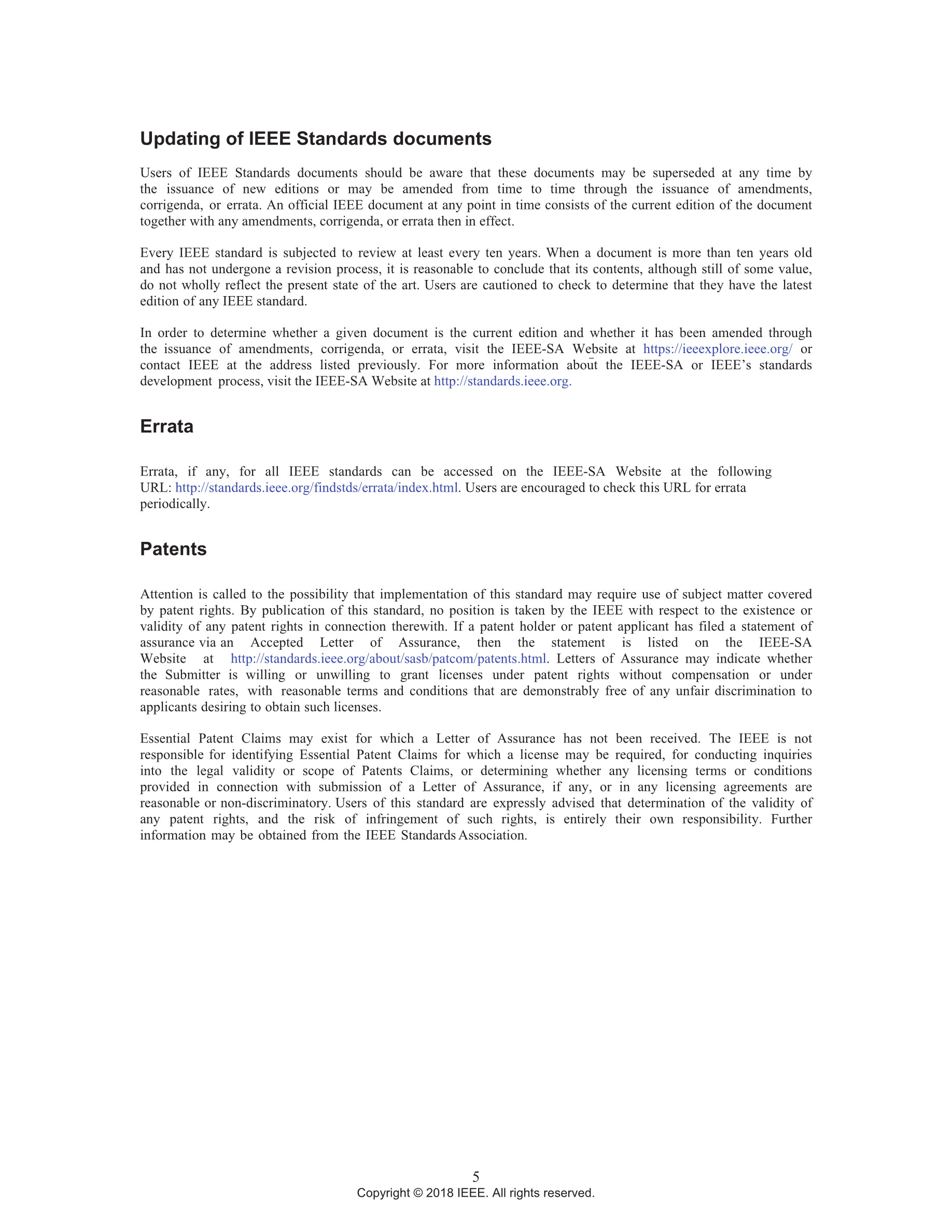 Cover preview — IEEE 1547-2018 - Standard for Interconnection and Interoperability of Distributed Energy Resources with Associated Electric Power Systems Interfaces — Page 6
