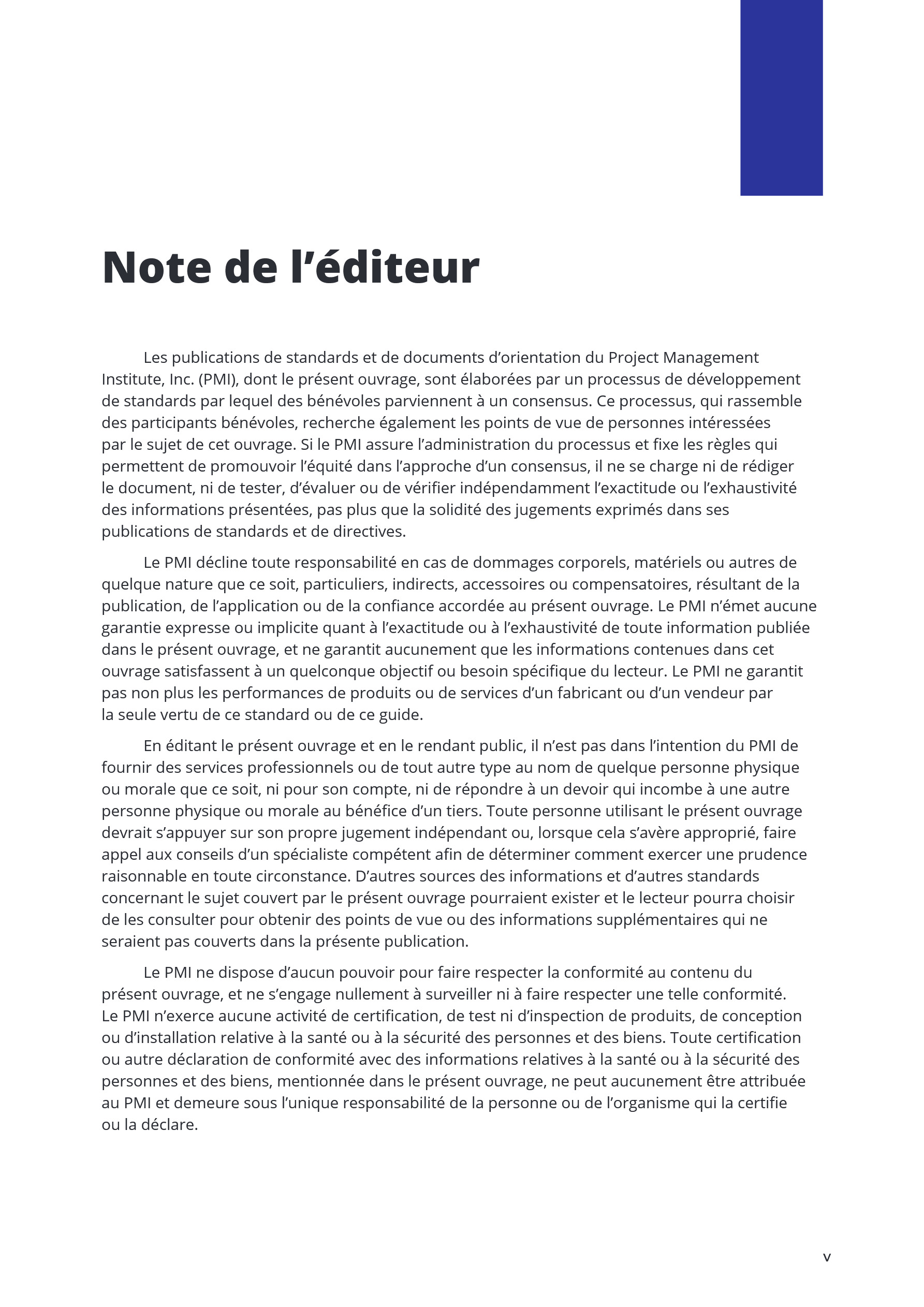 Cover preview — A Guide to the Project Management Body of Knowledge (PMBOK® Guide) – Seventh Edition and The Standard for Project Management (FRENCH) (French Edition) — Page 6