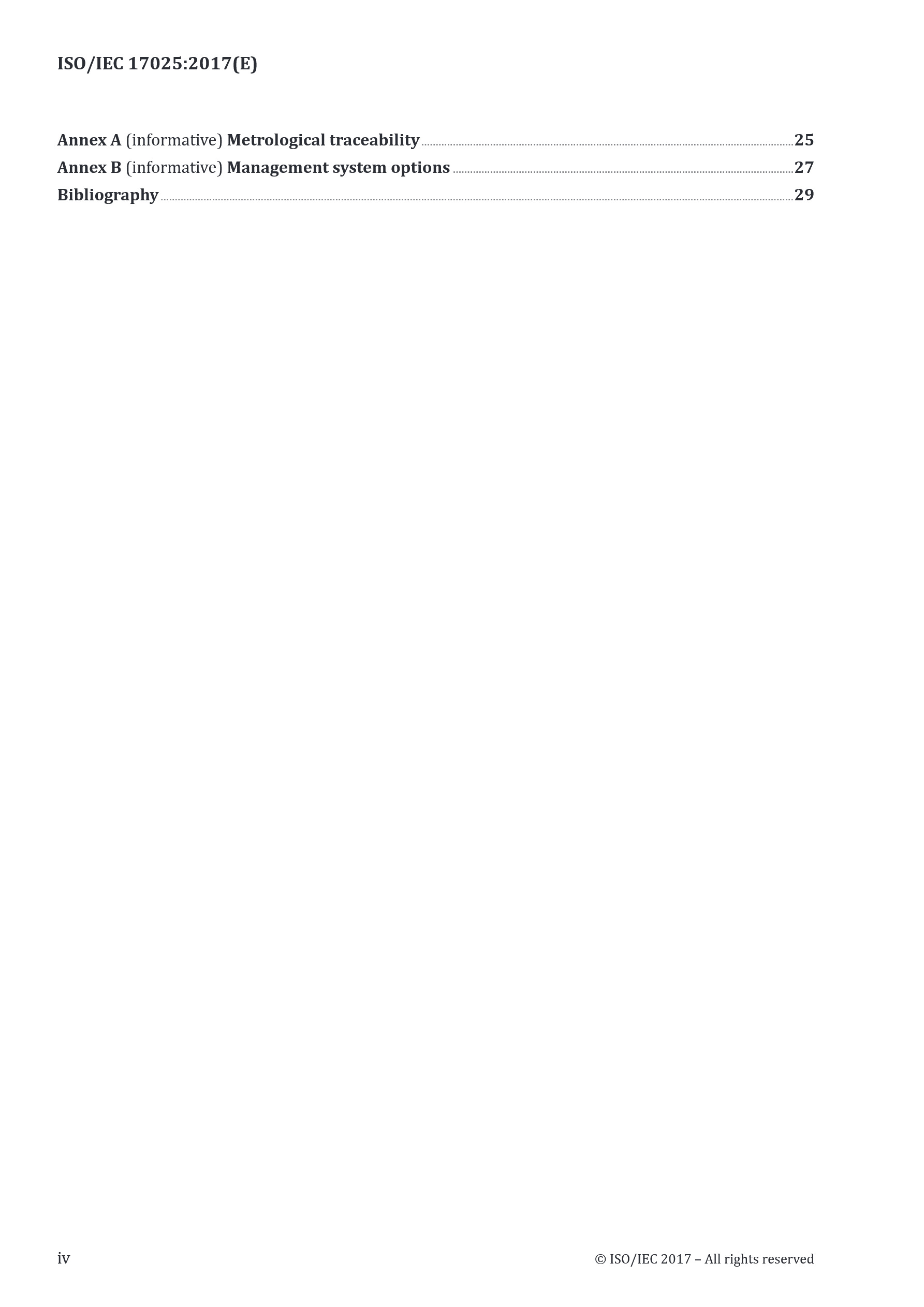 Cover preview — ISO/IEC 17025:2017 General Requirements for the Competence of Testing and Calibration Laboratories — Page 4