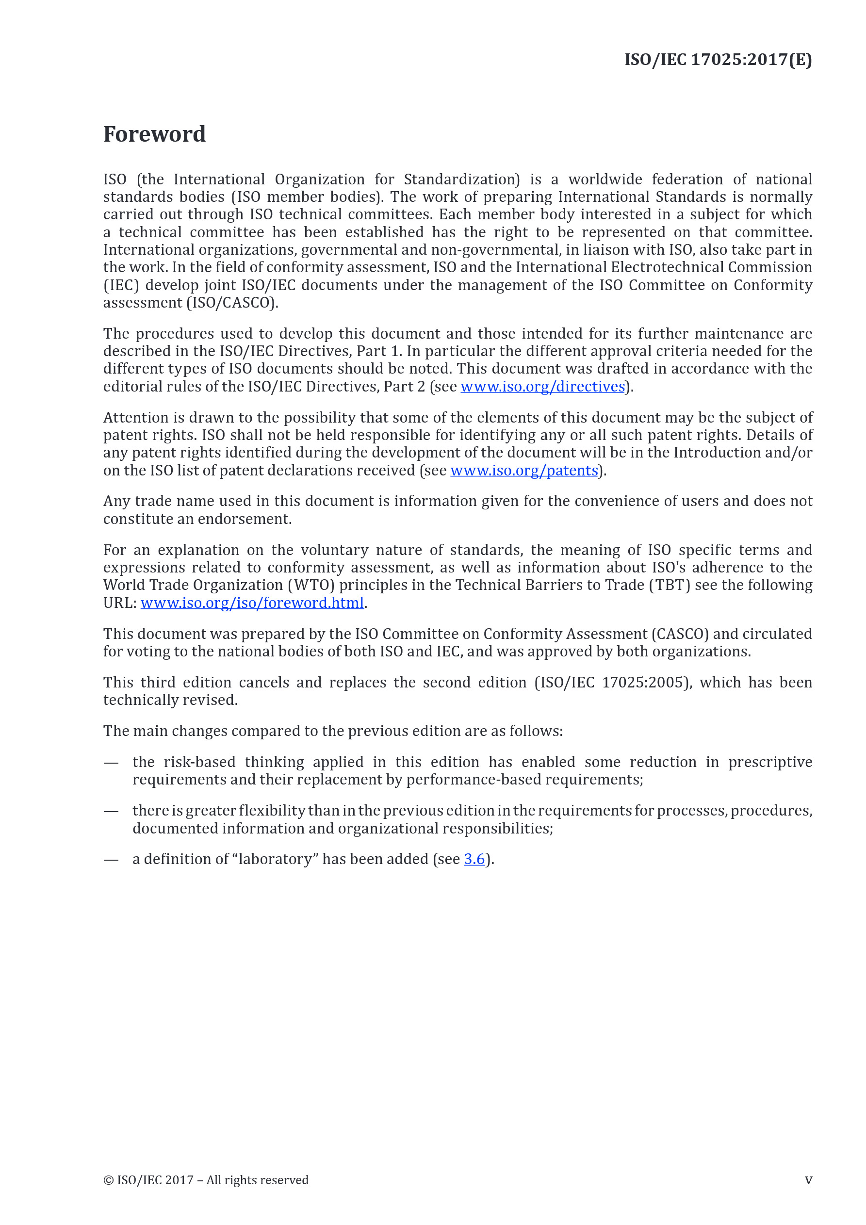 Cover preview — ISO/IEC 17025:2017 General Requirements for the Competence of Testing and Calibration Laboratories — Page 5