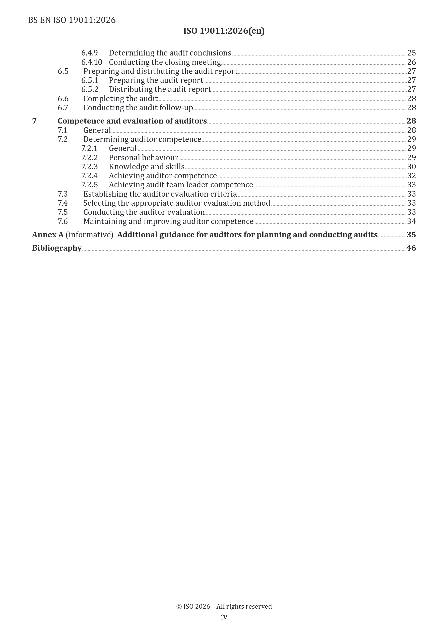 Cover preview — BS EN ISO 19011:2026 Guidelines for Auditing Management Systems — Page 6