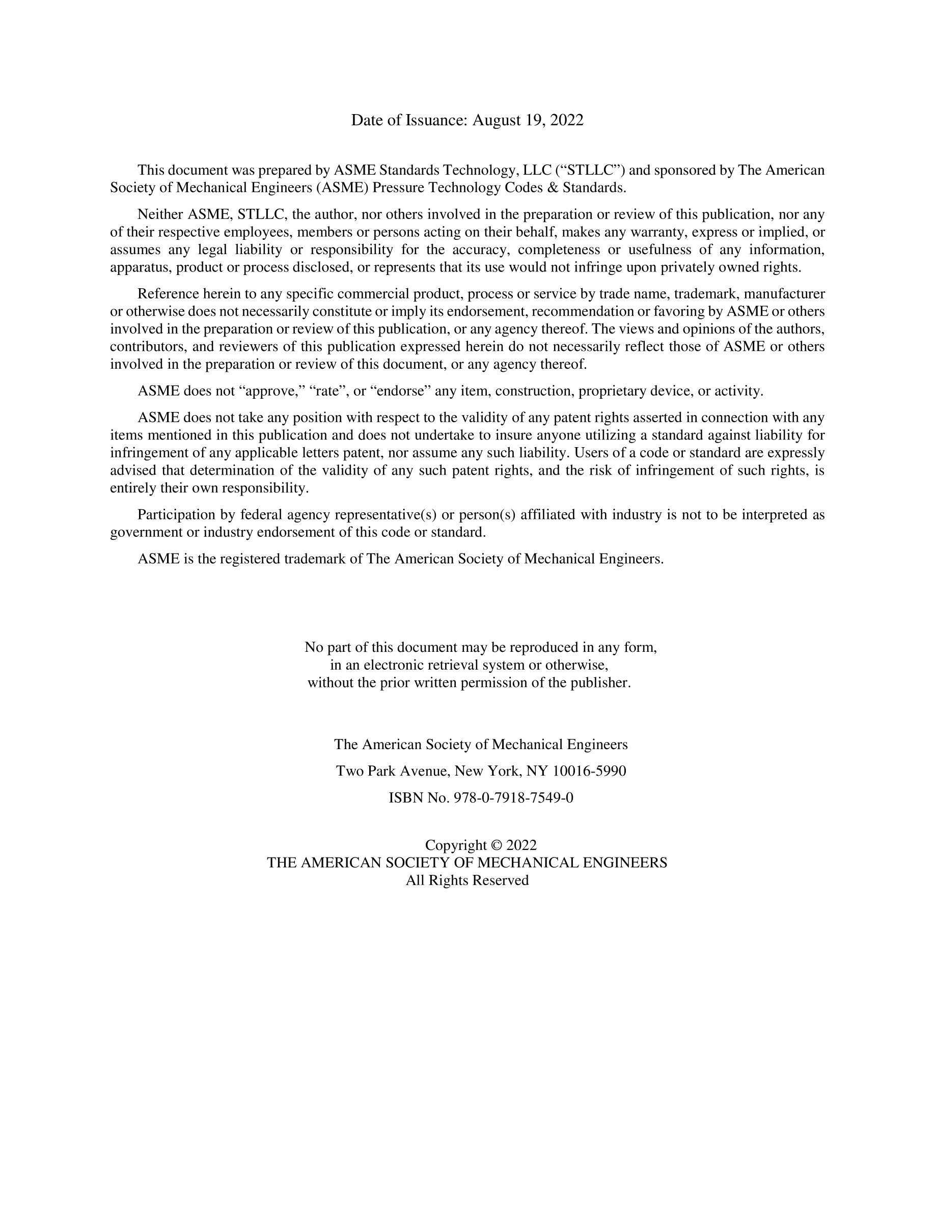 Cover preview — ASME PTB-2-2022 Guide to Life Cycle Management of Pressure Equipment Integrity — Page 3