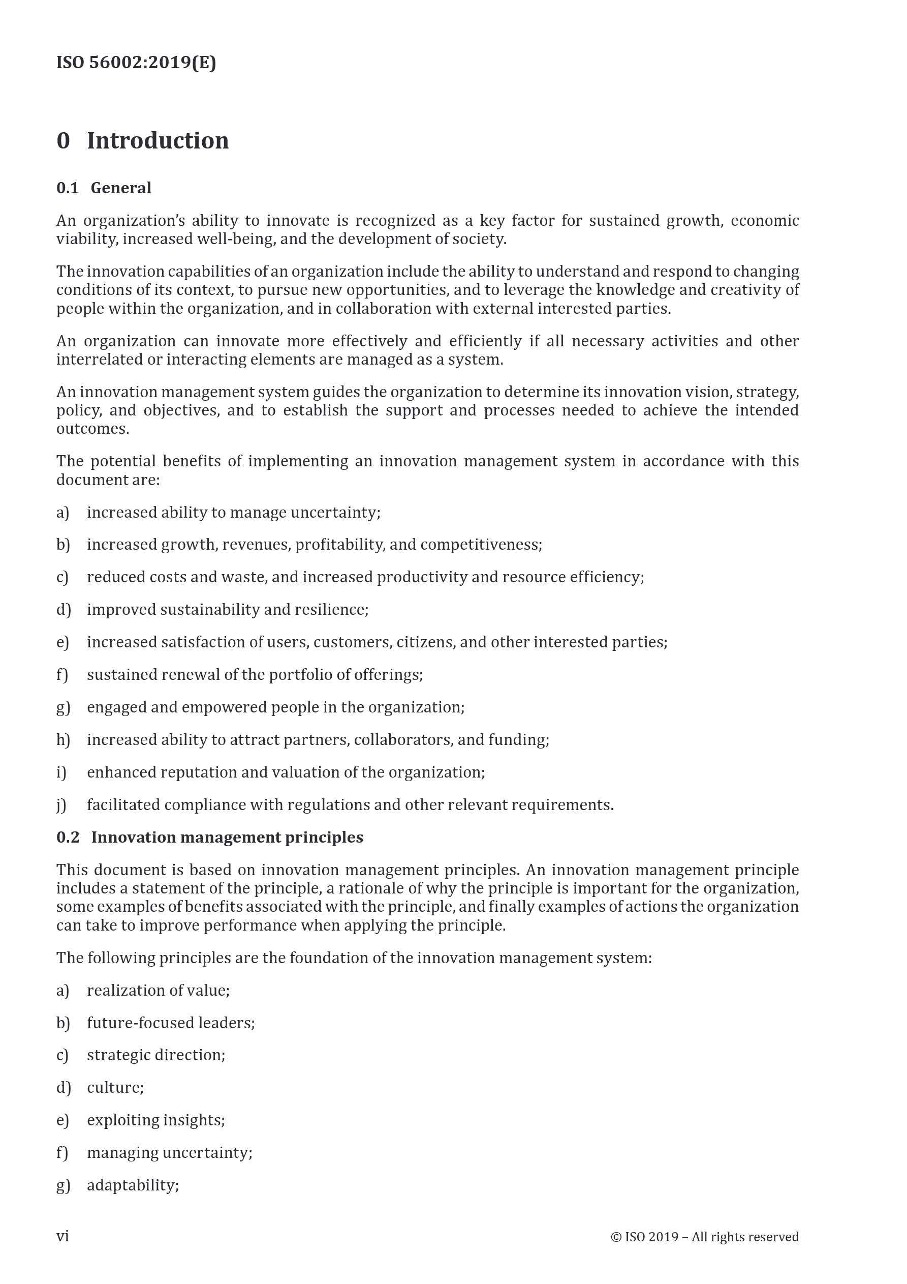 Cover preview — ISO 56002:2019 Innovation management — Innovation management system — Guidance — Page 6