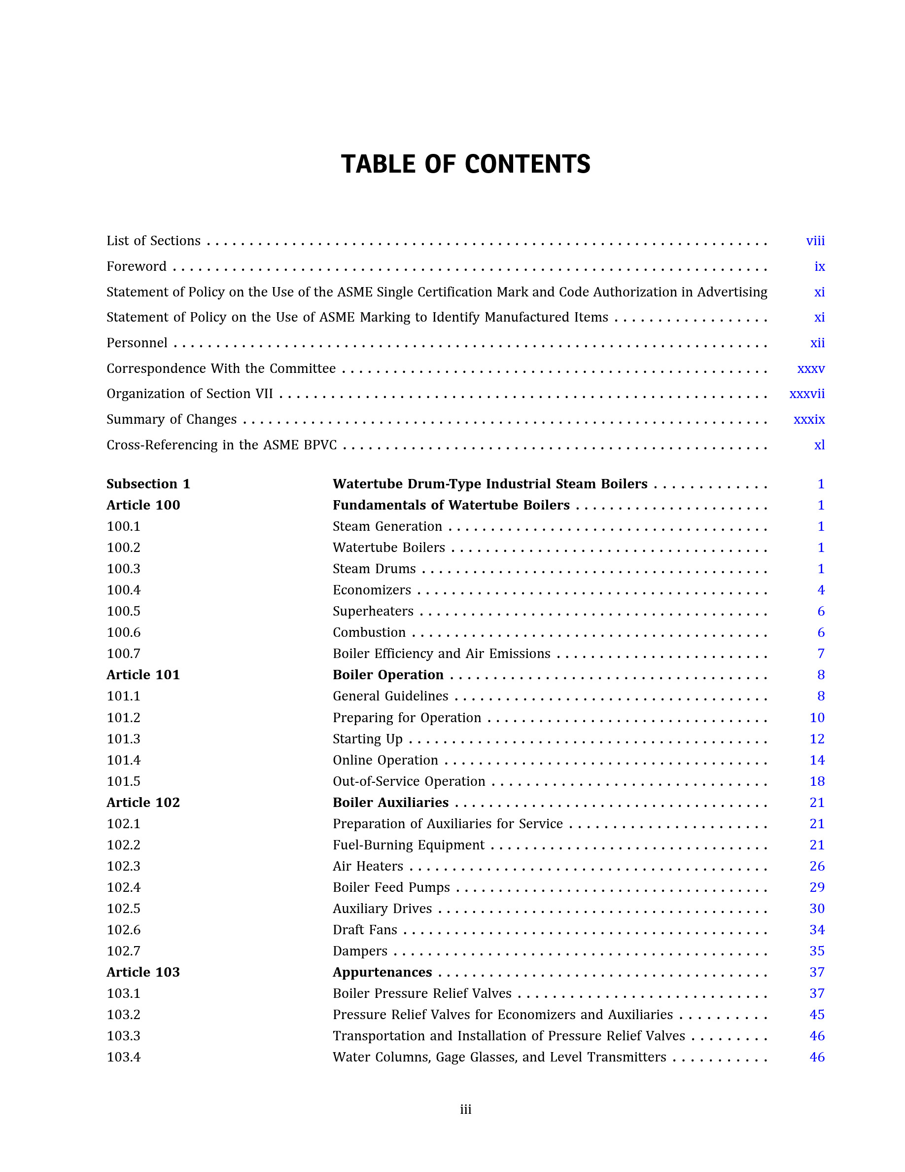 Cover preview — ASME BPVC.VII-2025 Section VII, Recommended Guidelines for the Care of Power Boilers — Page 5