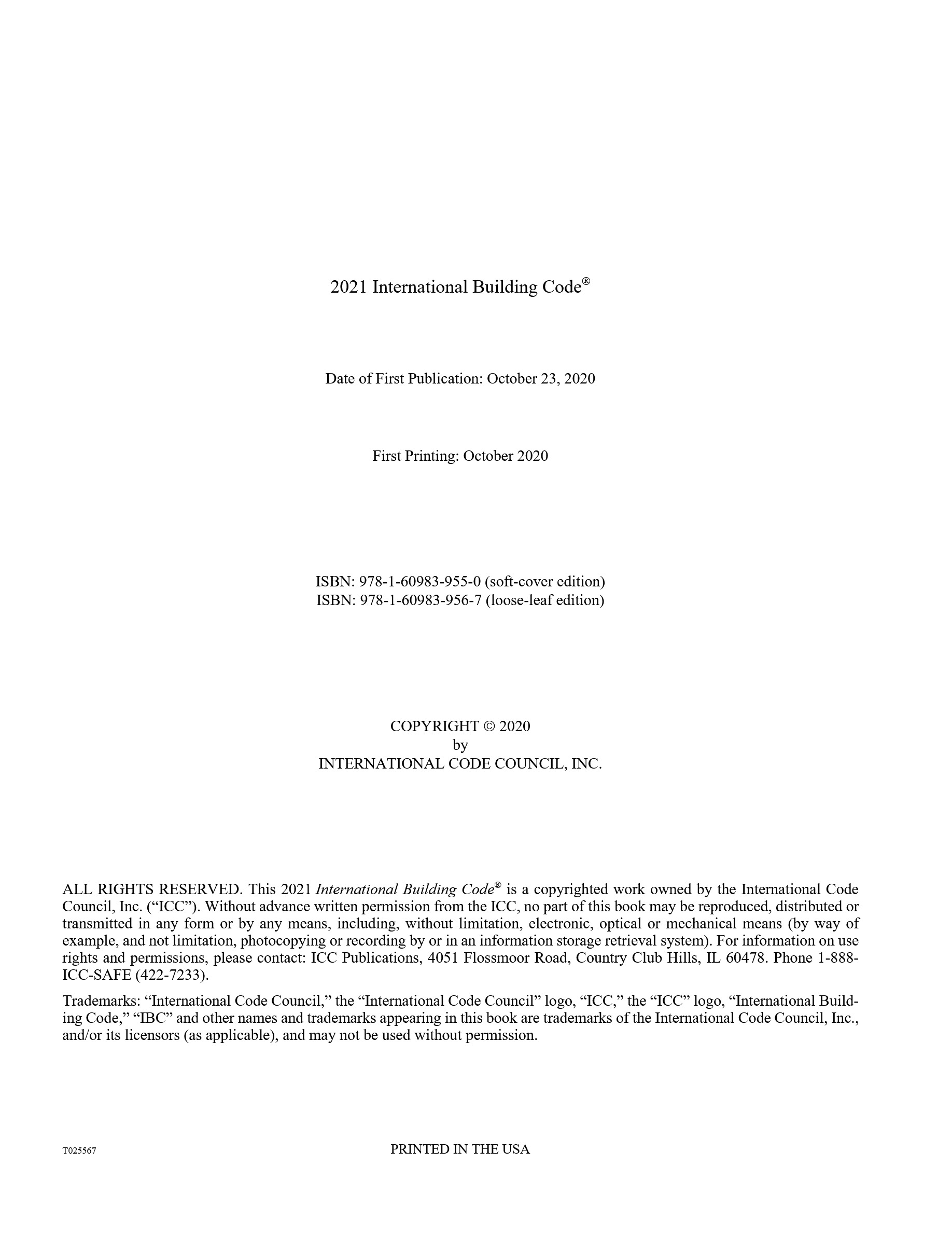 Cover preview — 2021 Building Systems & Electrical Safety Code Set: IBC 2021, IMC 2021, IPC 2021 & NFPA 70E — Page 3