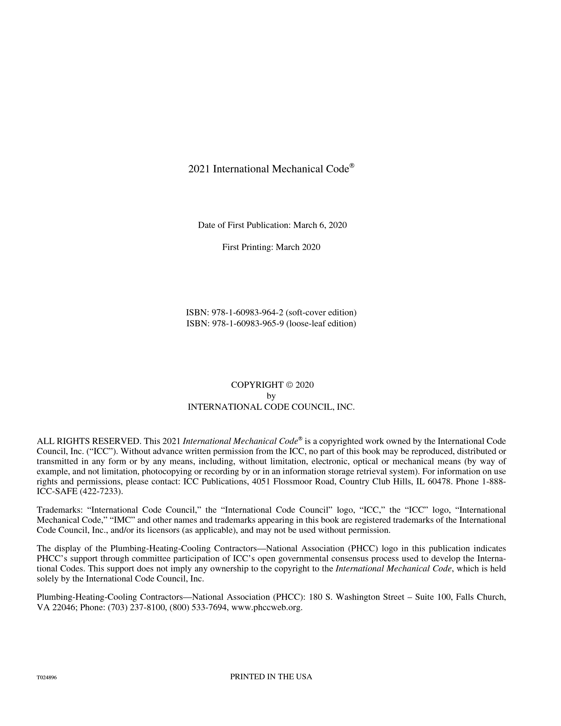 Cover preview — 2021 International Mechanical Code — Page 3