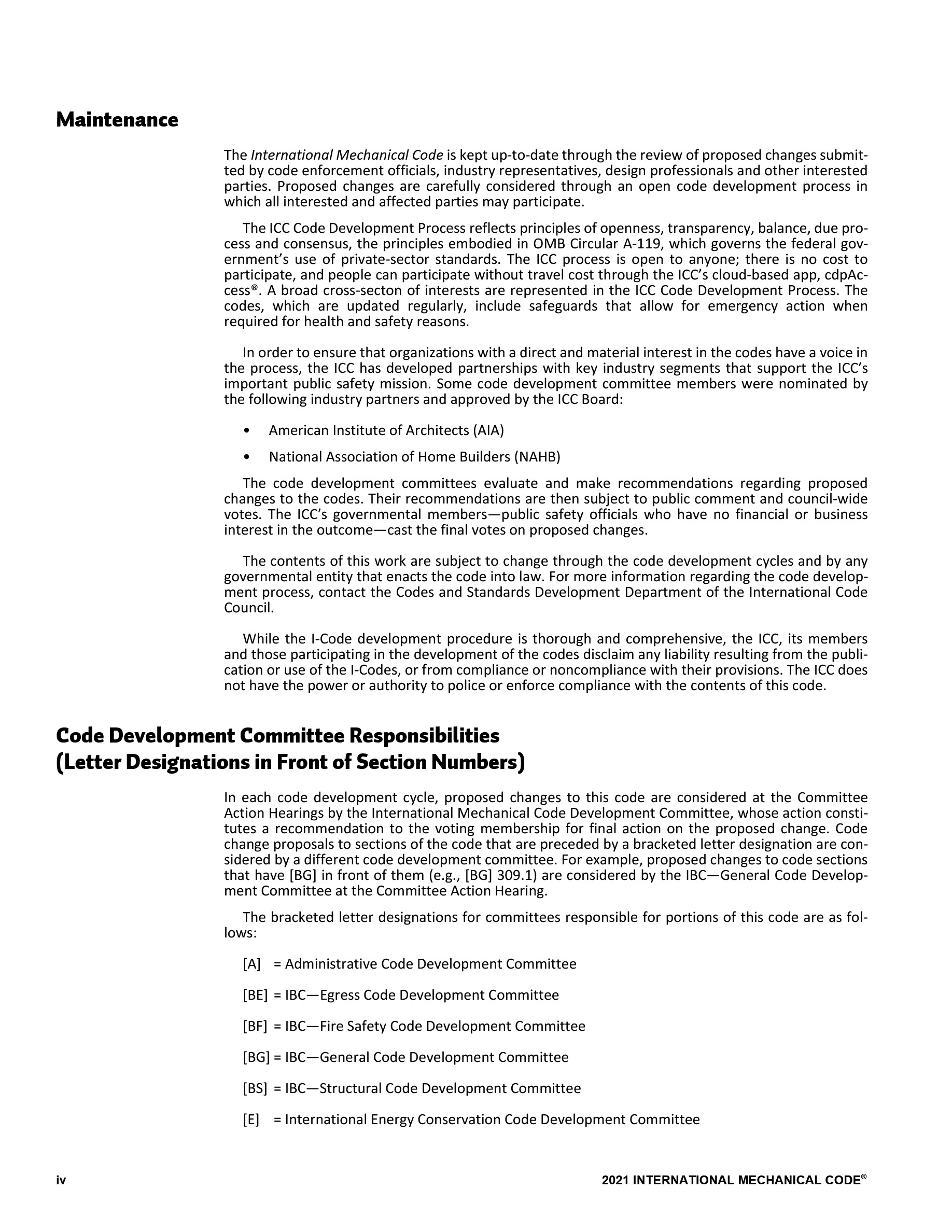 Cover preview — 2021 International Mechanical Code — Page 5