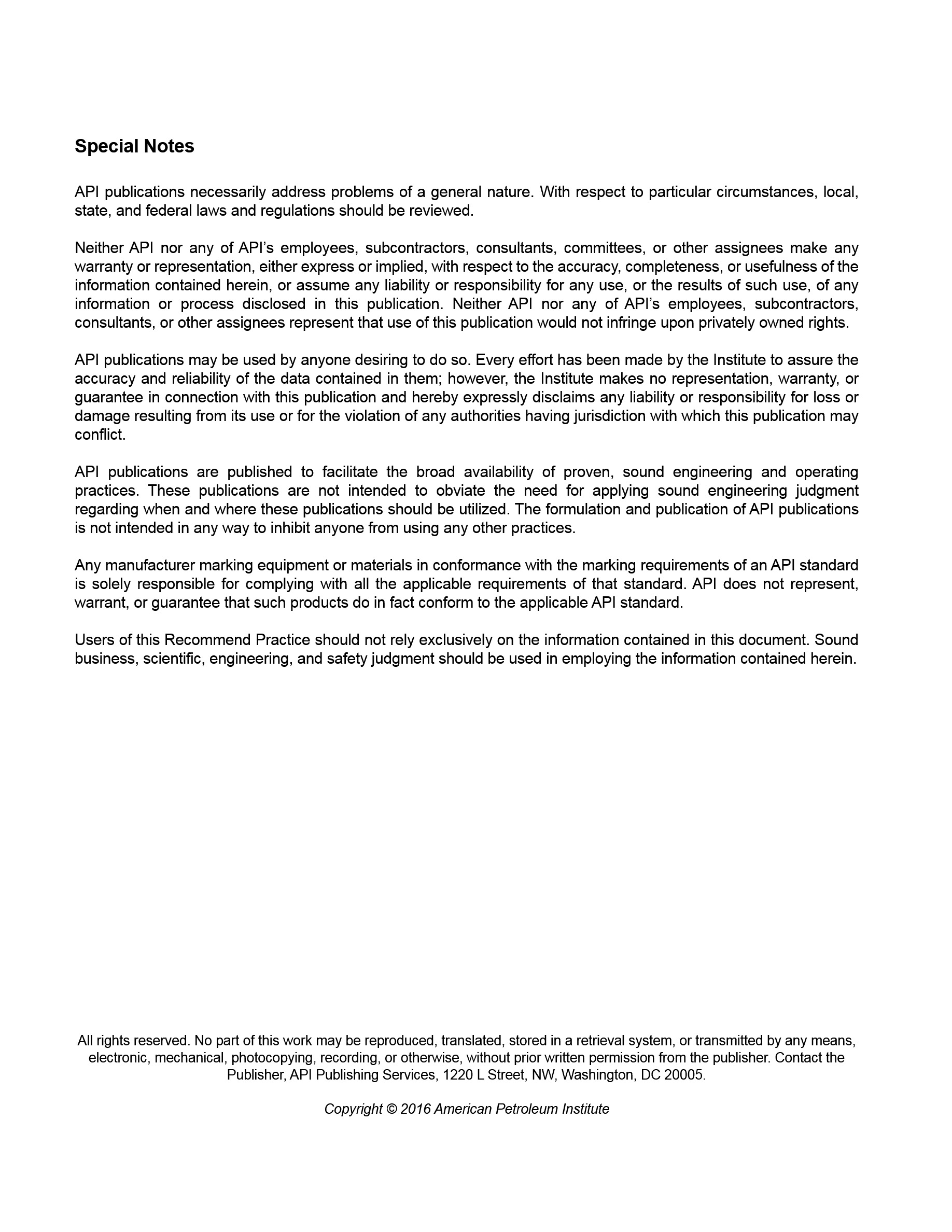 Cover preview — API RP 551 (R2024) Process Measurement, Second Edition — Page 2