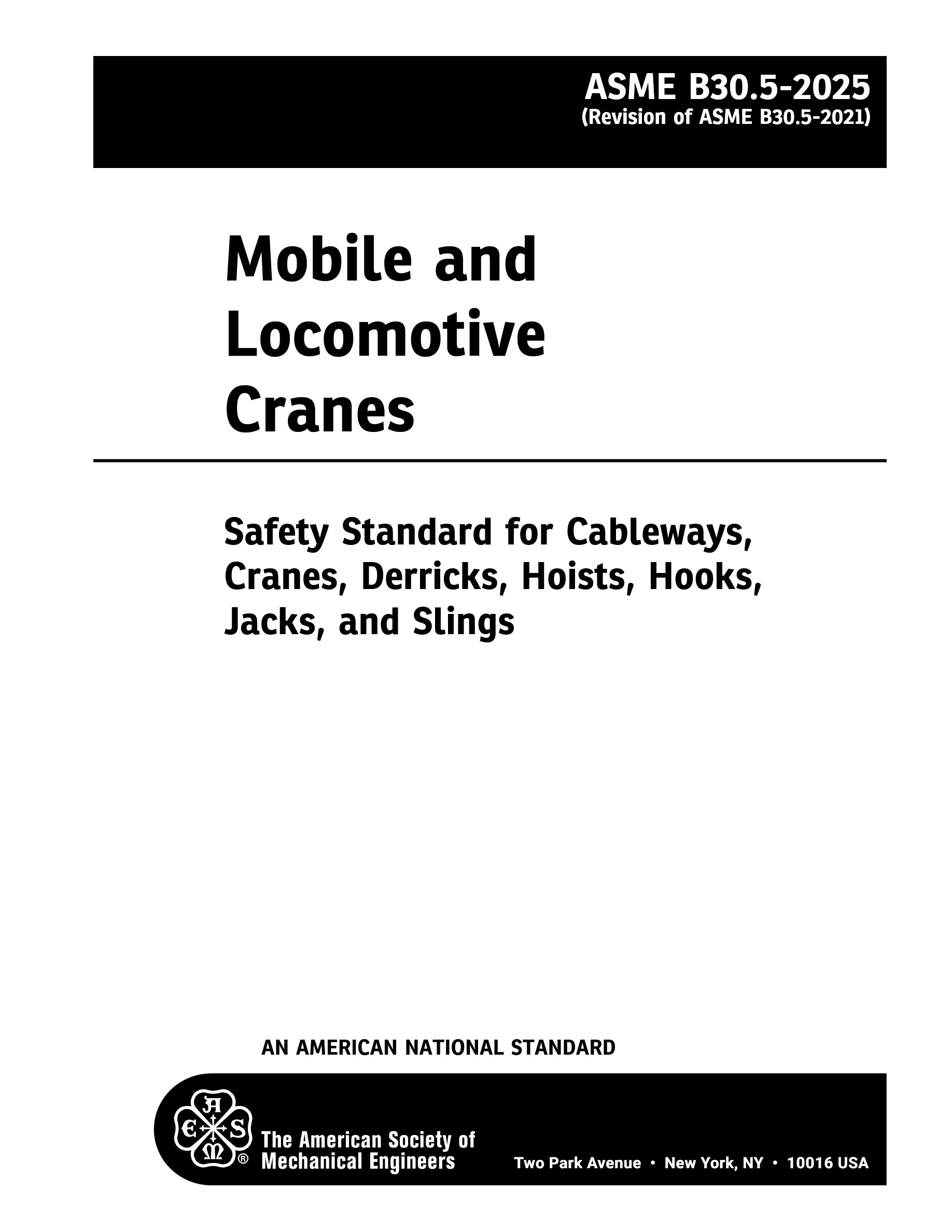Cover preview — ASME B30.5-2025 Mobile and Locomotive Cranes — Page 2