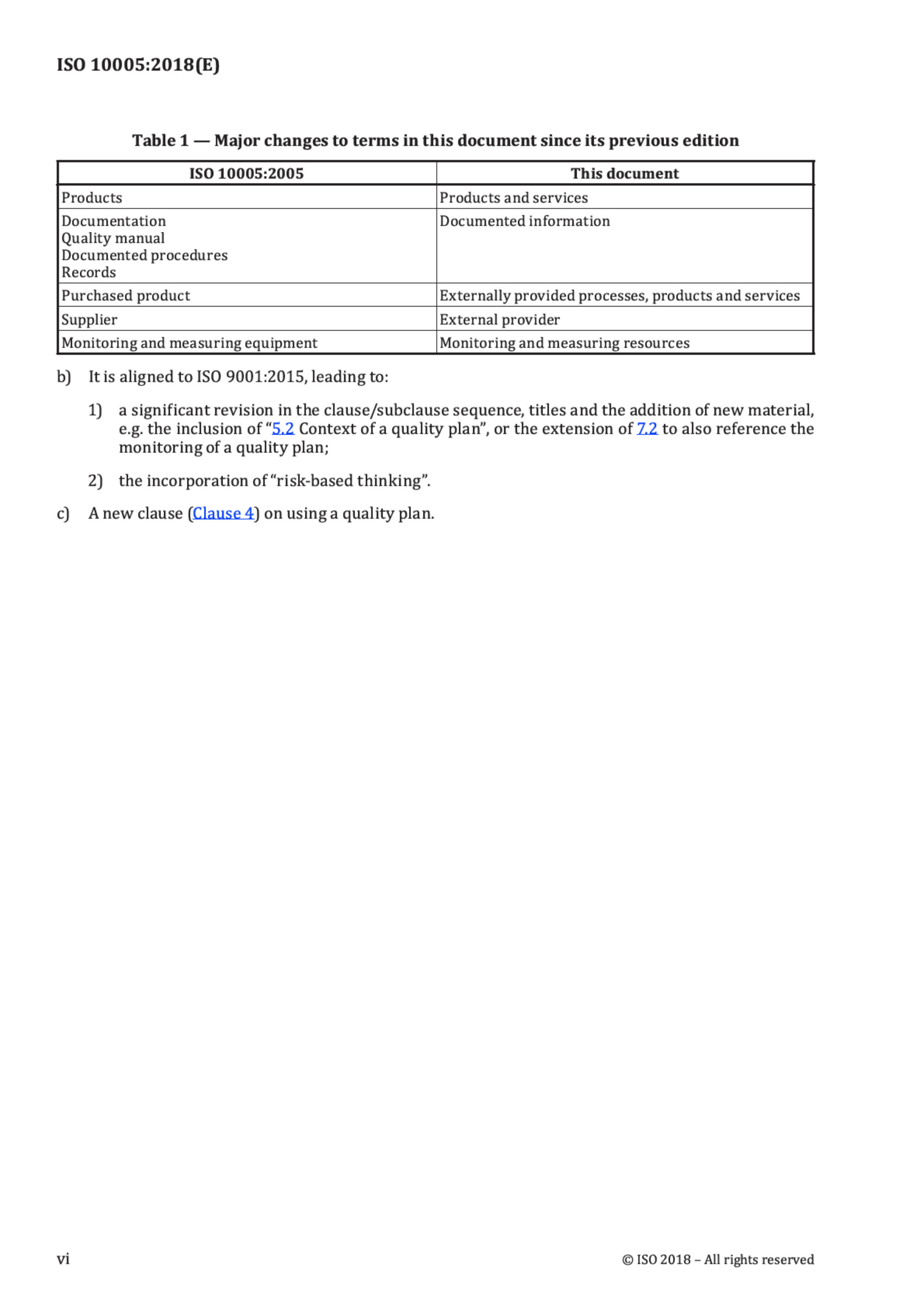 Cover preview — ISO 10005:2018 Quality Management — Guidelines for Quality Plans — Page 6