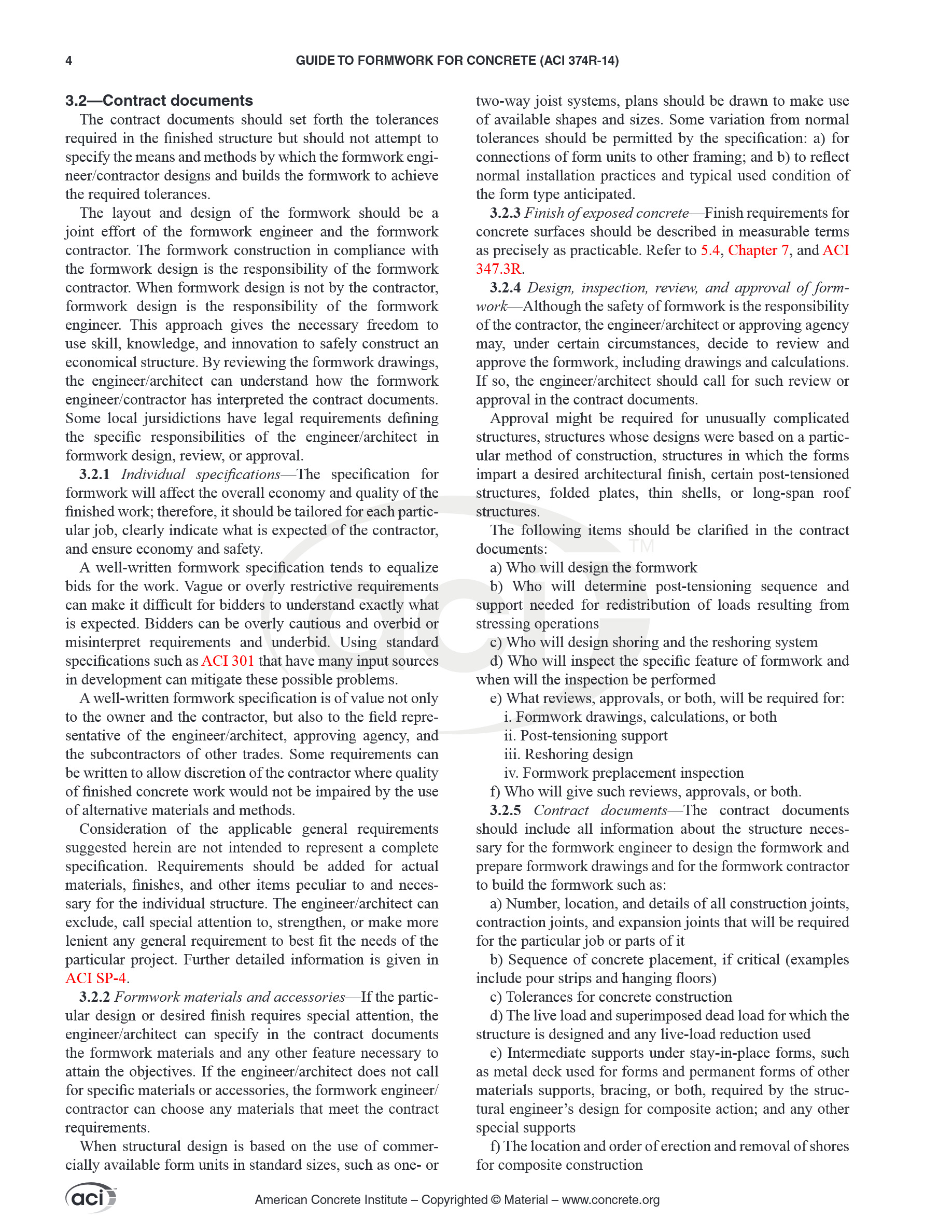 Cover preview — ACI 347R-14 Guide to Formwork for Concrete (21) — Page 6