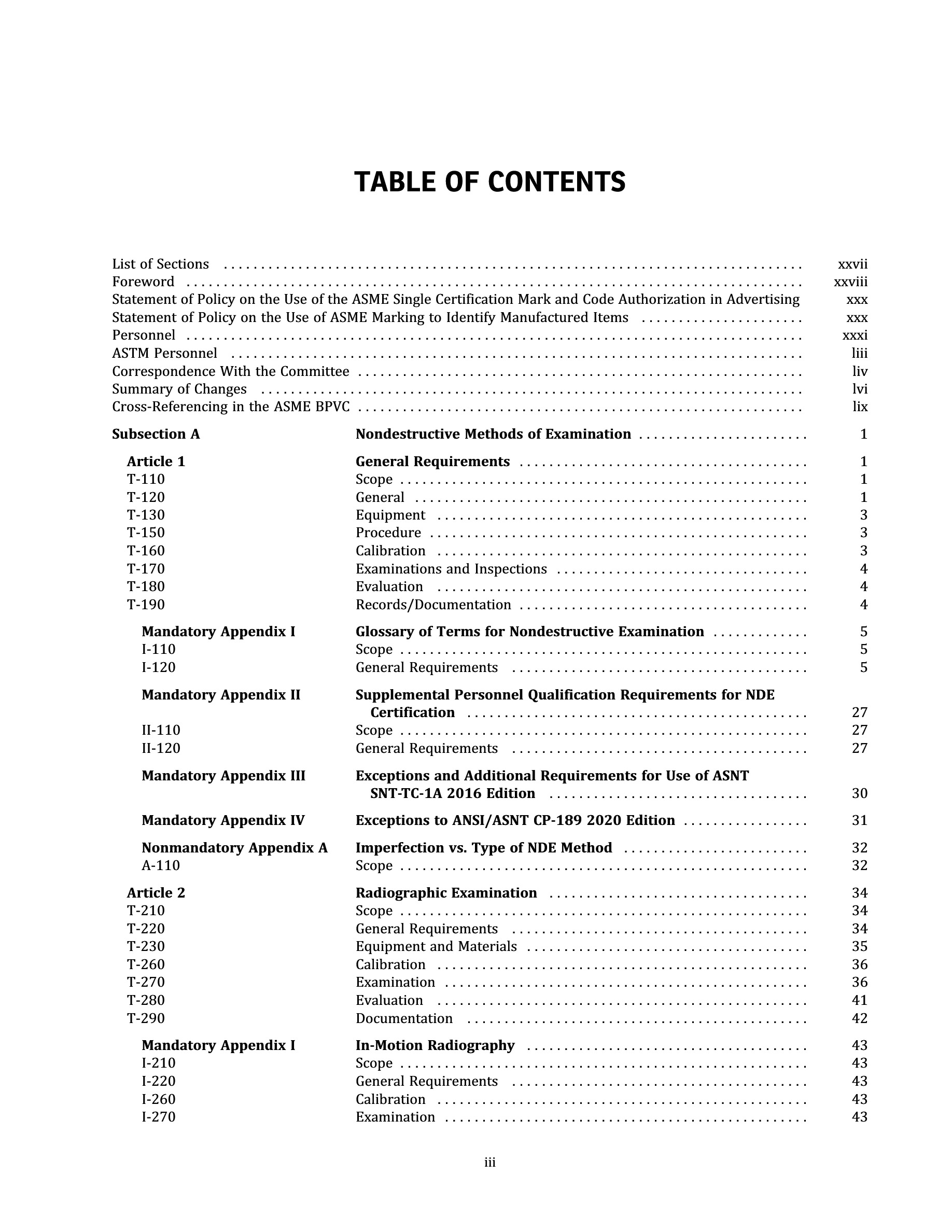 Cover preview — ASME BPVC.V-2023 Boiler and Pressure Vessel Code, Section V: Nondestructive Examination — Page 5
