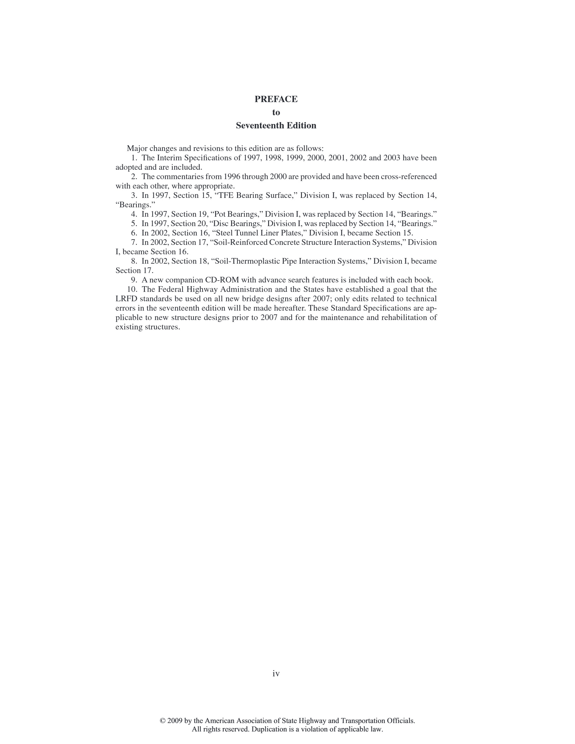 Cover preview — AASHTO HB-17 Standard Specifications for Highway Bridges, 17th Edition — Page 4