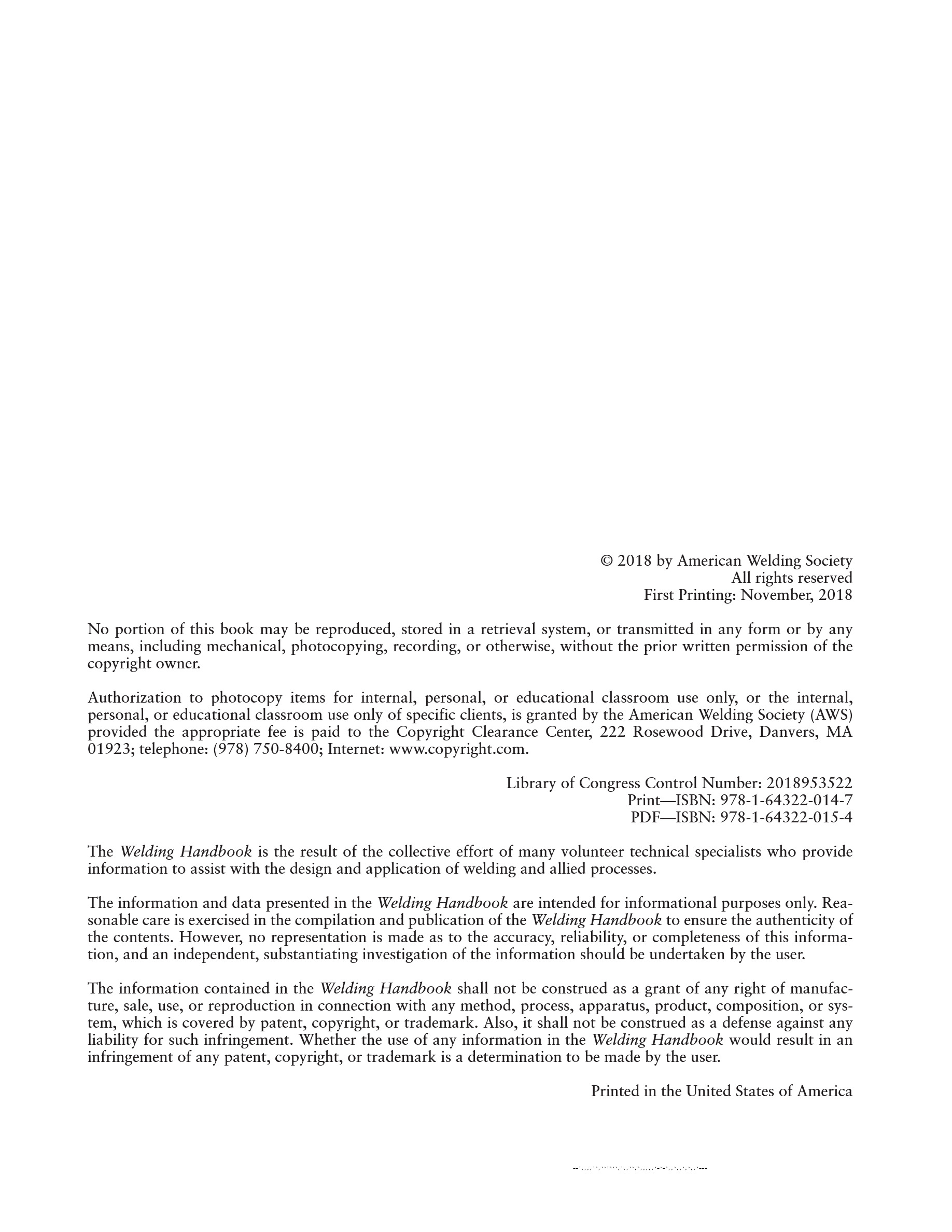 Cover preview — AWS WHB-1.10 Welding and Cutting Science and Technology, Volume 1 — Tenth Edition — Page 5