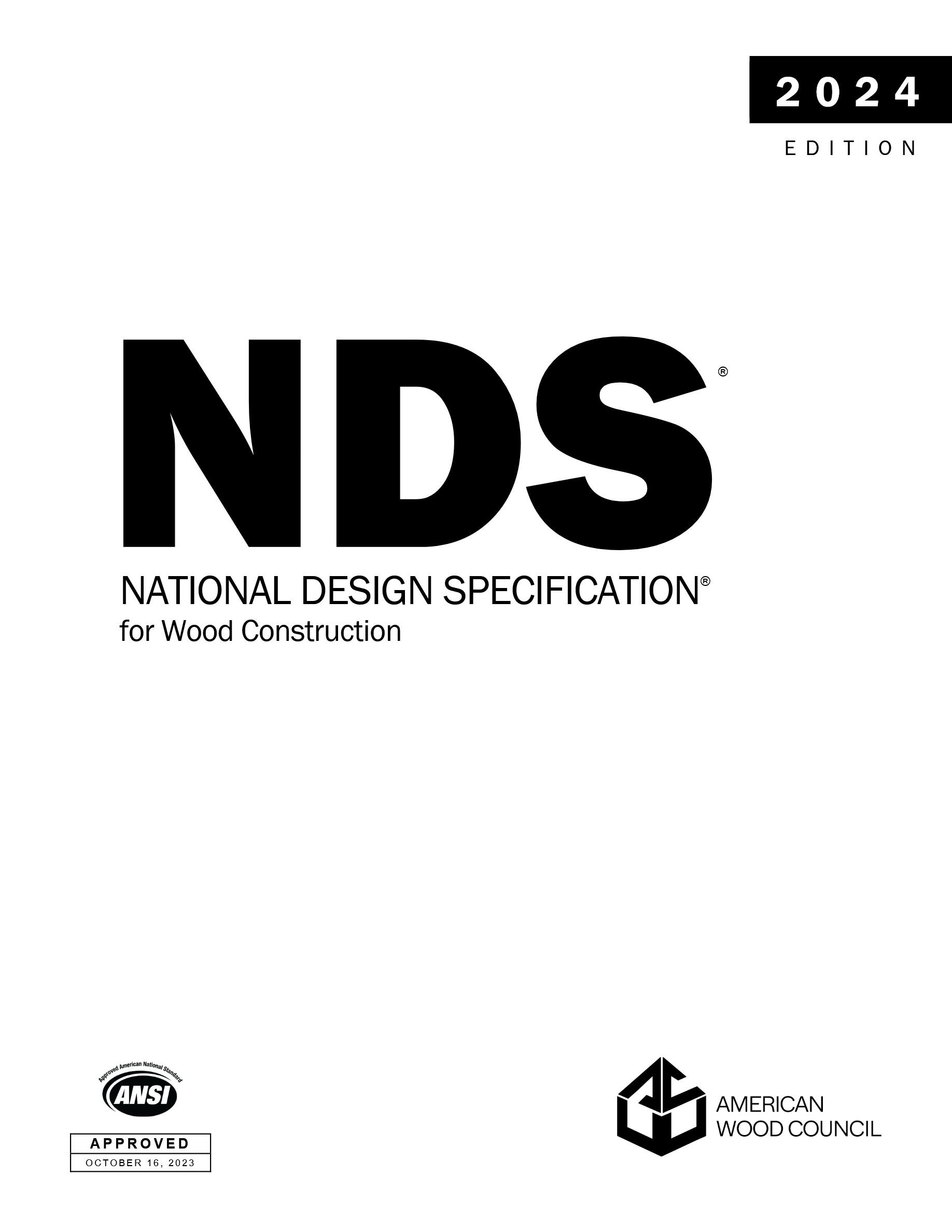 Cover preview — AWC NDS-2024 National Design Specification (NDS) with Commentary and Supplement  — Page 3