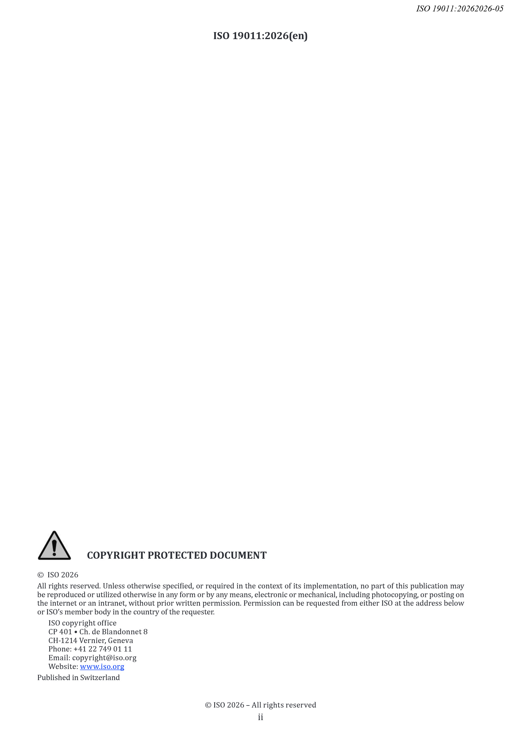 Cover preview — ISO 19011:2026 Guidelines for Auditing Management Systems — Page 2