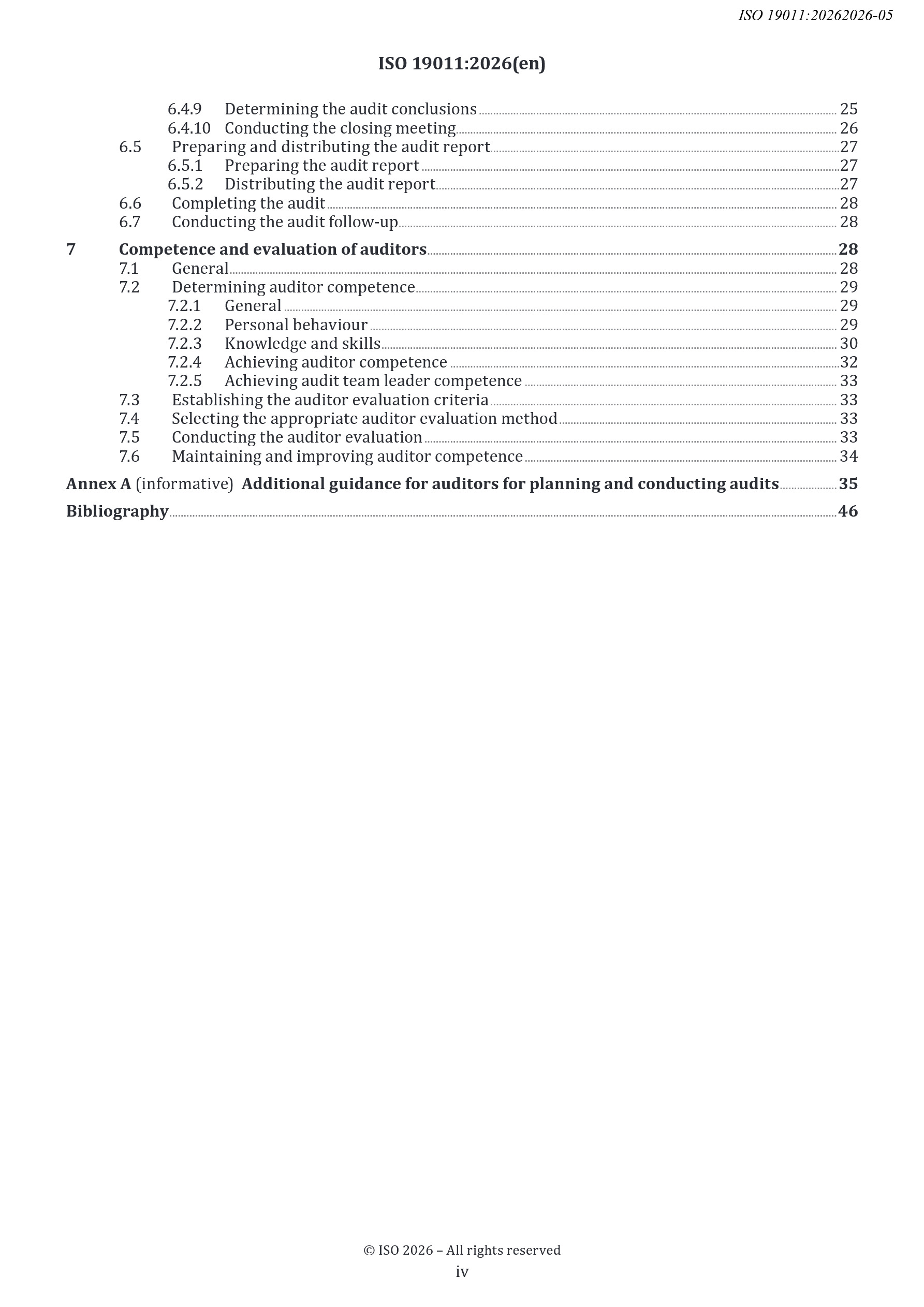 Cover preview — ISO 19011:2026 Guidelines for Auditing Management Systems — Page 4