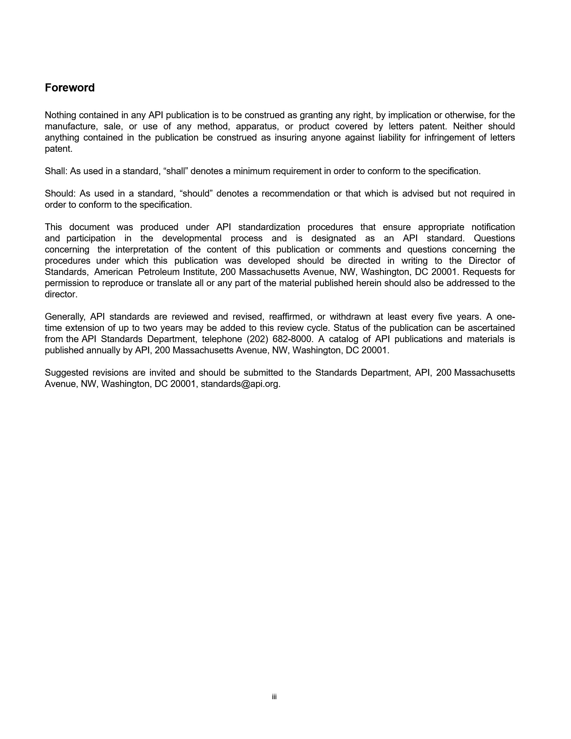 Cover preview — API RP 1172 (R2026) Recommended Practice for Construction Parallel to Existing Underground Transmission Pipelines, First Edition — Page 3