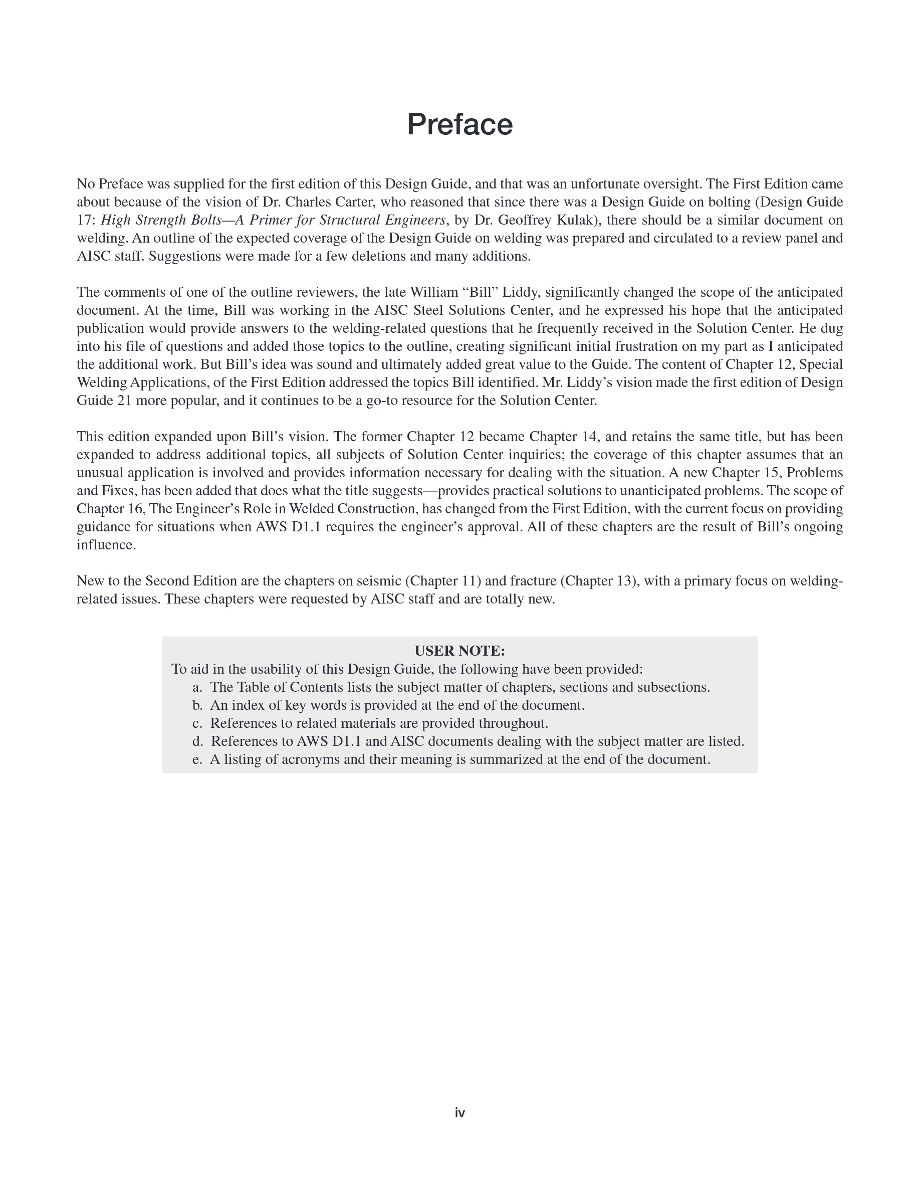 Cover preview — AISC 821-17 Design Guide 21: Welded Connections—A Primer for Engineers, Second Edition — Page 6