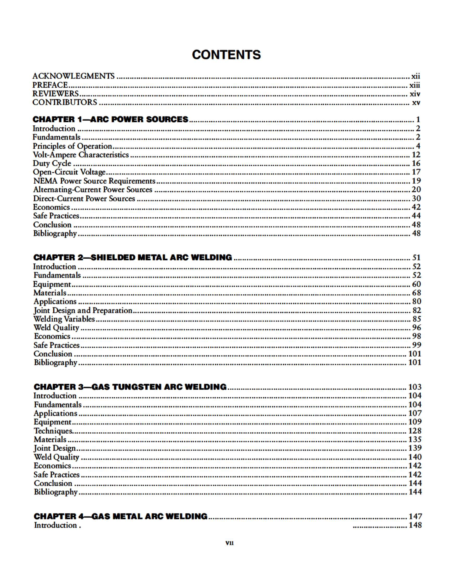 Cover preview — AWS WHB-2.9 Welding Handbook - Welding Processes, Part 1 - Volume 2; Ninth Edition — Page 4