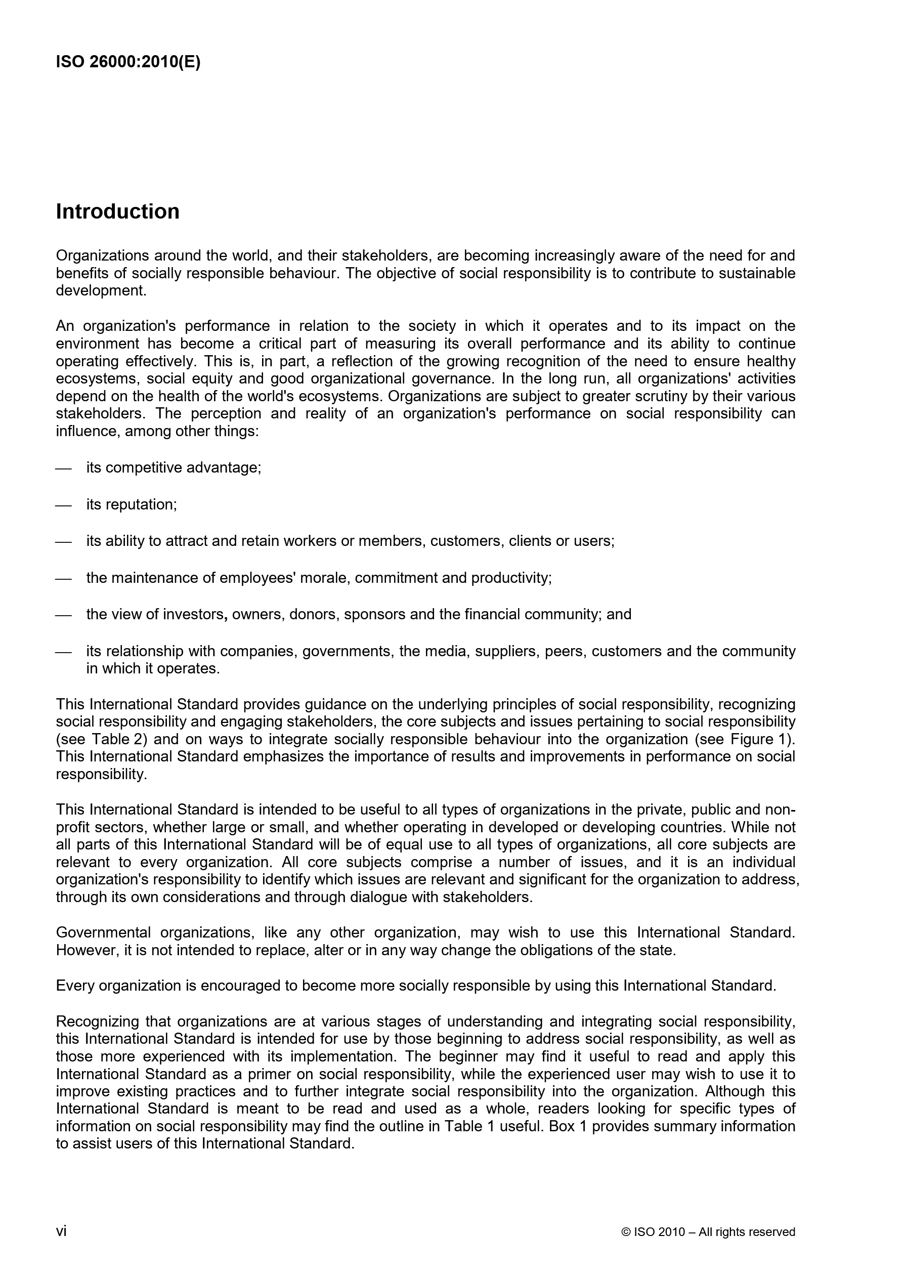 Cover preview — ISO 26000:2010 Guidance on social responsibility — Page 6