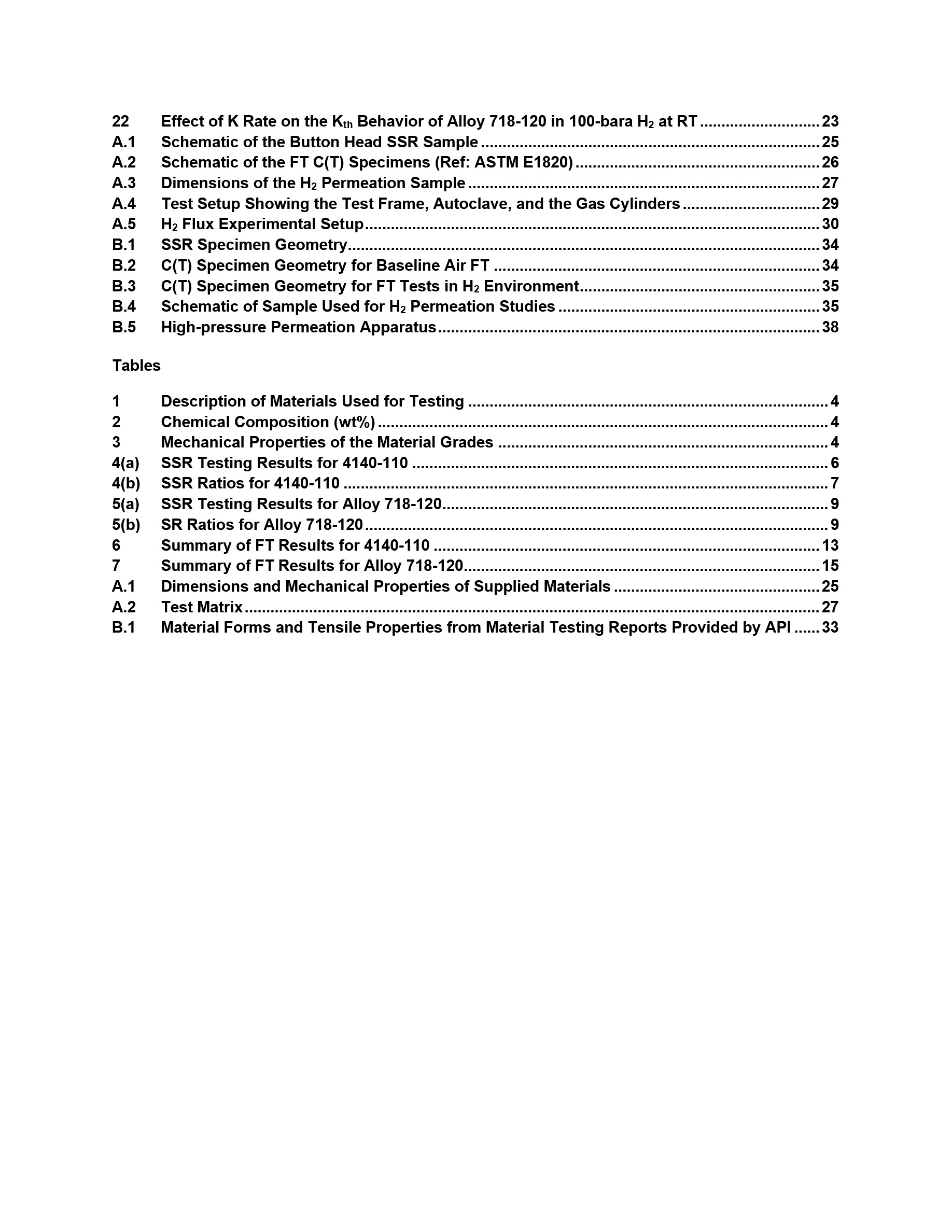 Cover preview — API TR 21C Evaluating Metallic Material Performance in High-pressure Hydrogen Gas, First Edition  — Page 5