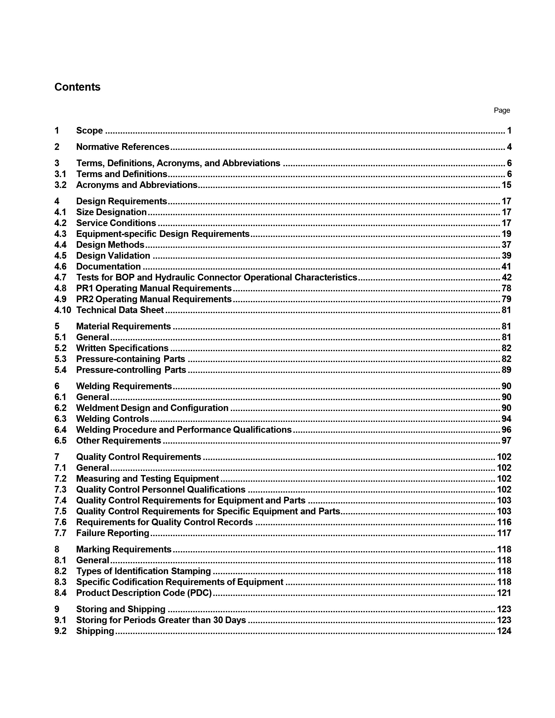 Cover preview — API Spec 16A (R2023) Specification for Drill Through Equipment, Fourth Edition, Includes Errata 1 (2017), Addendum 1 (2017), Errata 2 (2017), Errata 3 (2018), Addendum 2 (2025), and Errata 4 (2025) — Page 5