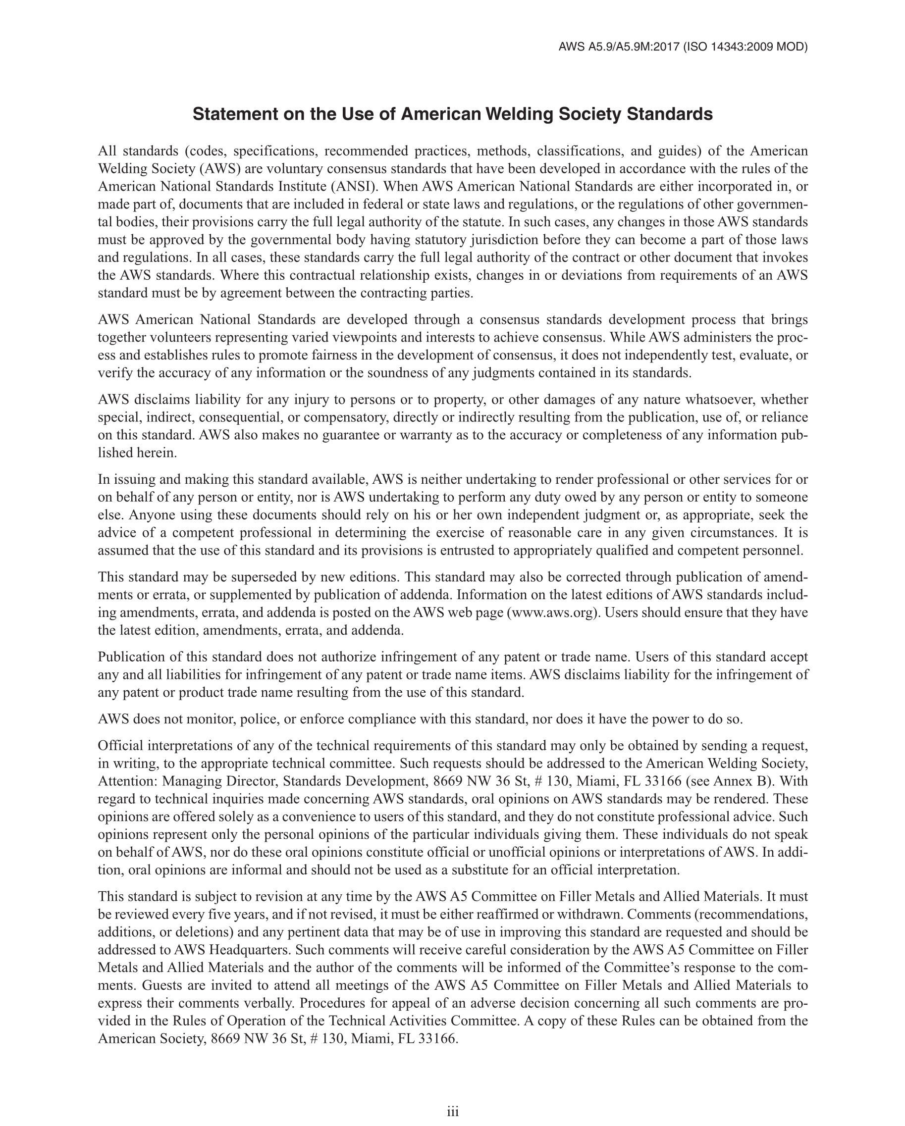 Cover preview — AWS A5.9/A5.9M Specification for Bare Stainless Steel Welding Electrodes and Rods — Page 4