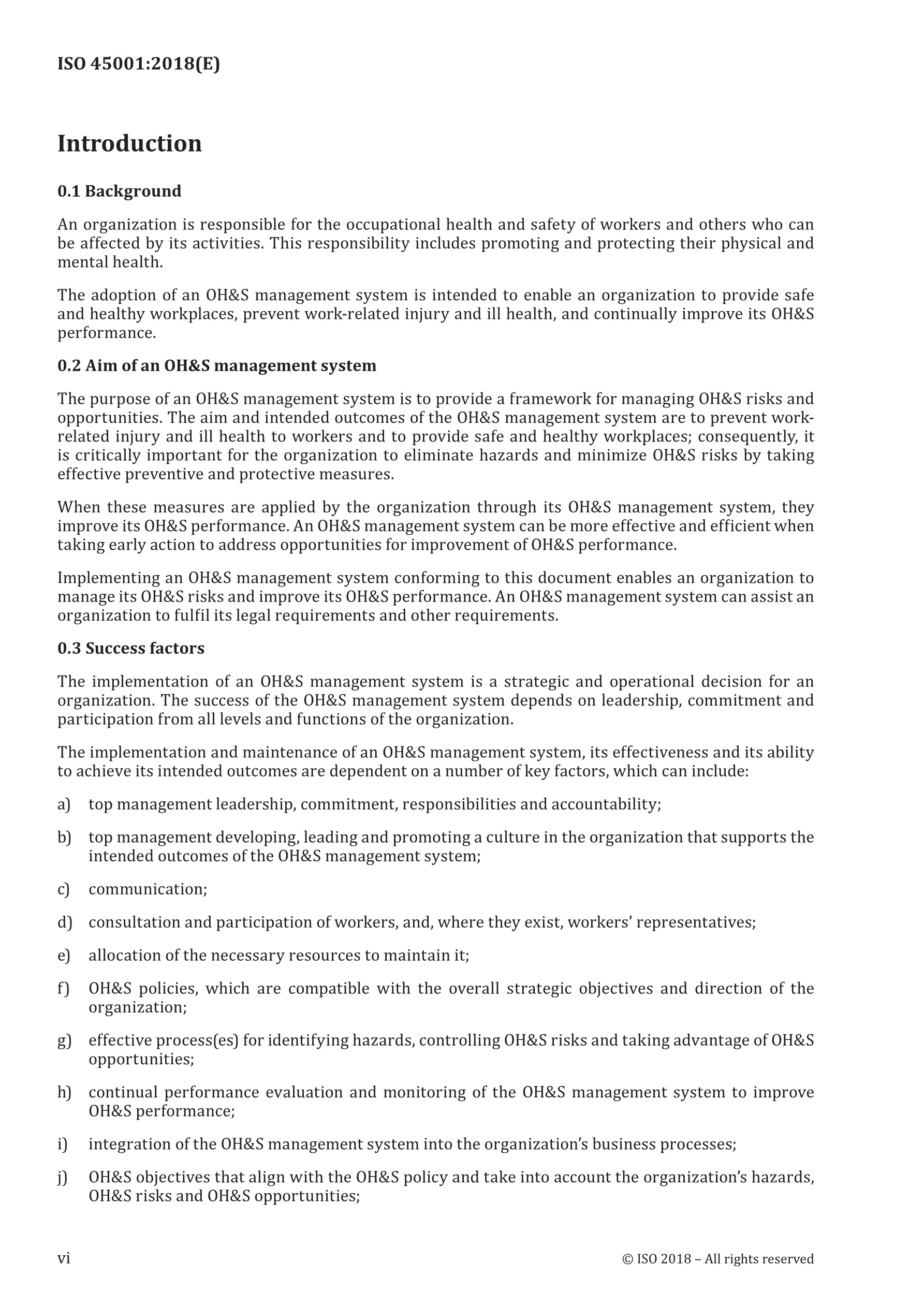 Cover preview — ISO 45001:2018 Occupational health and safety management systems — Requirements with guidance for use — Page 6