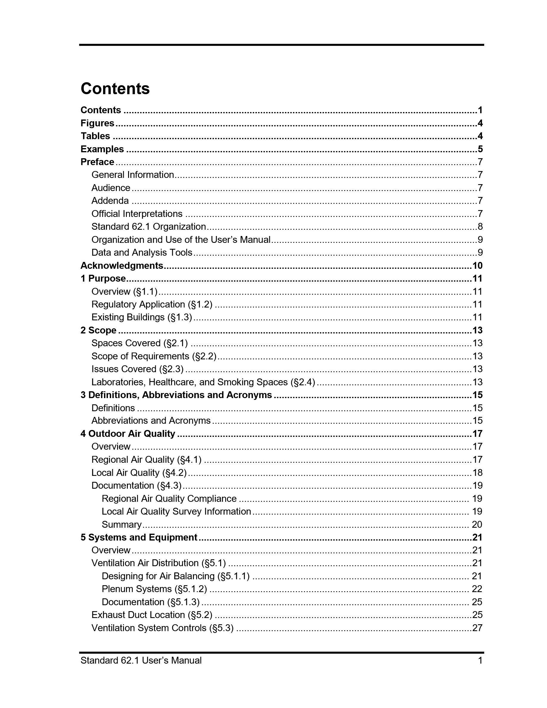 Cover preview — ASHRAE 62.1 User's Manual - Based on ANSI/ASHRAE Standard 62.1-2019, Ventilation for Acceptable Indoor Air Quality — Page 5