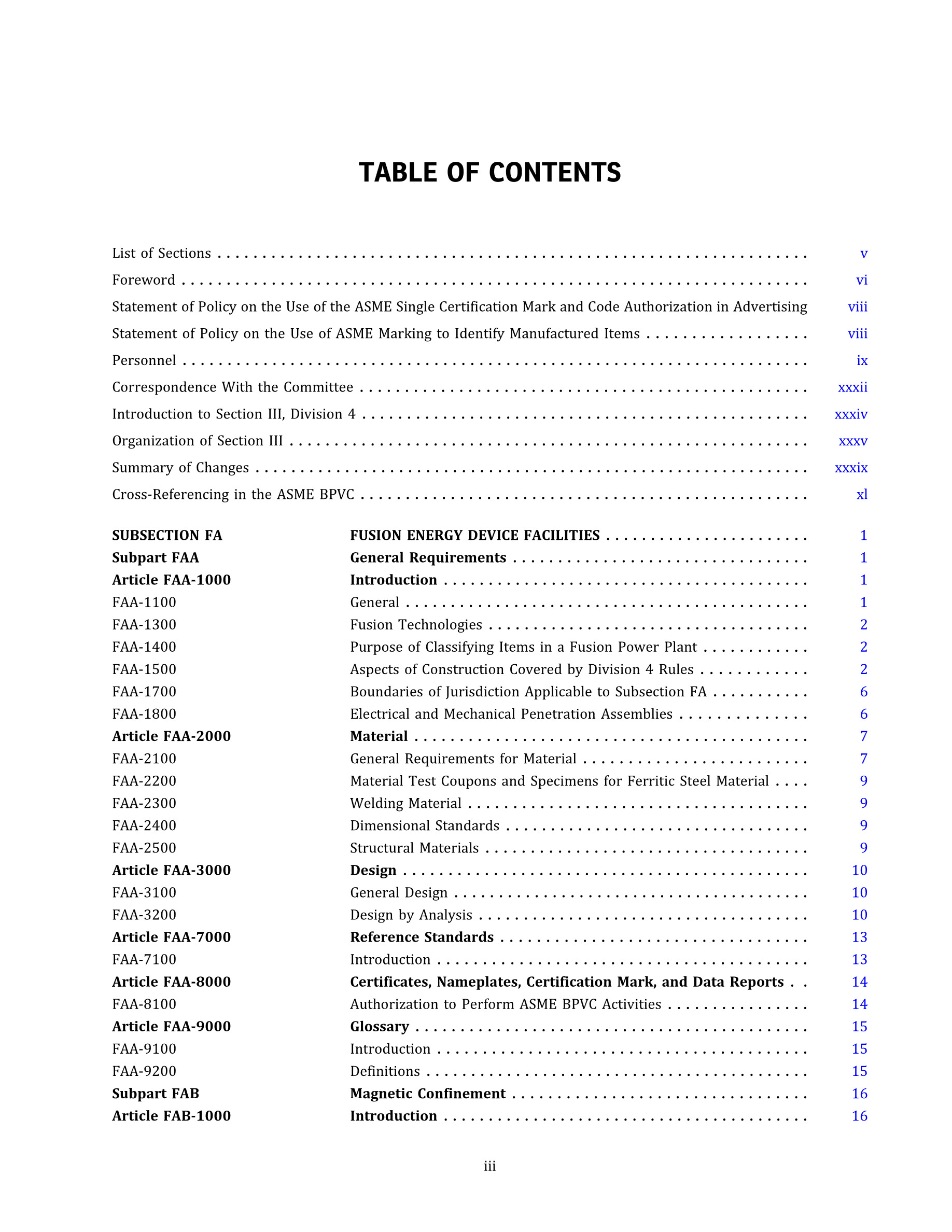 Cover preview — ASME BPVC.III.4-2025 Section III, Rules for Construction of Nuclear Facility Components, Division 4, Fusion Energy Devices — Page 5