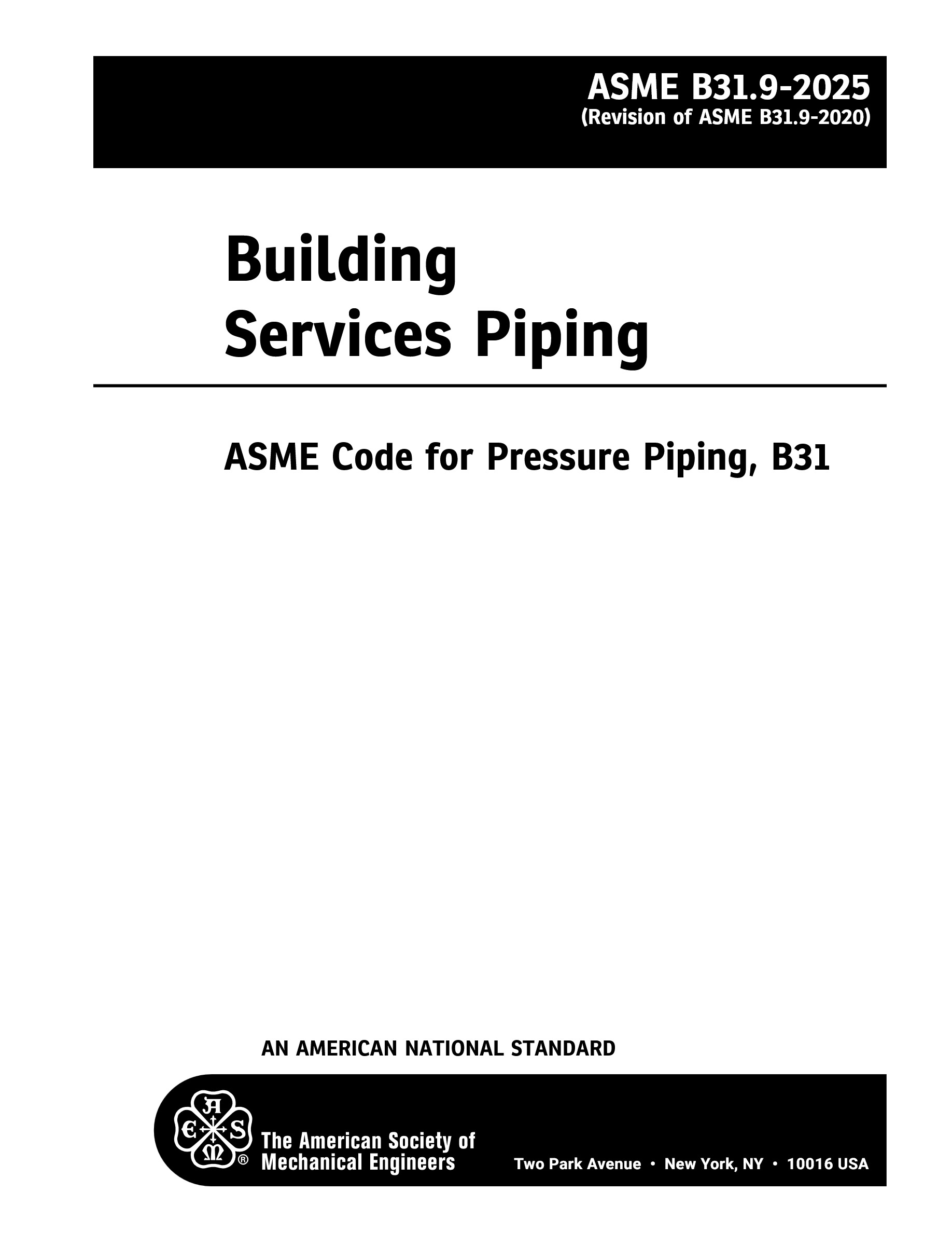Cover preview — ASME B31.9-2020 Building Services Piping — Page 2