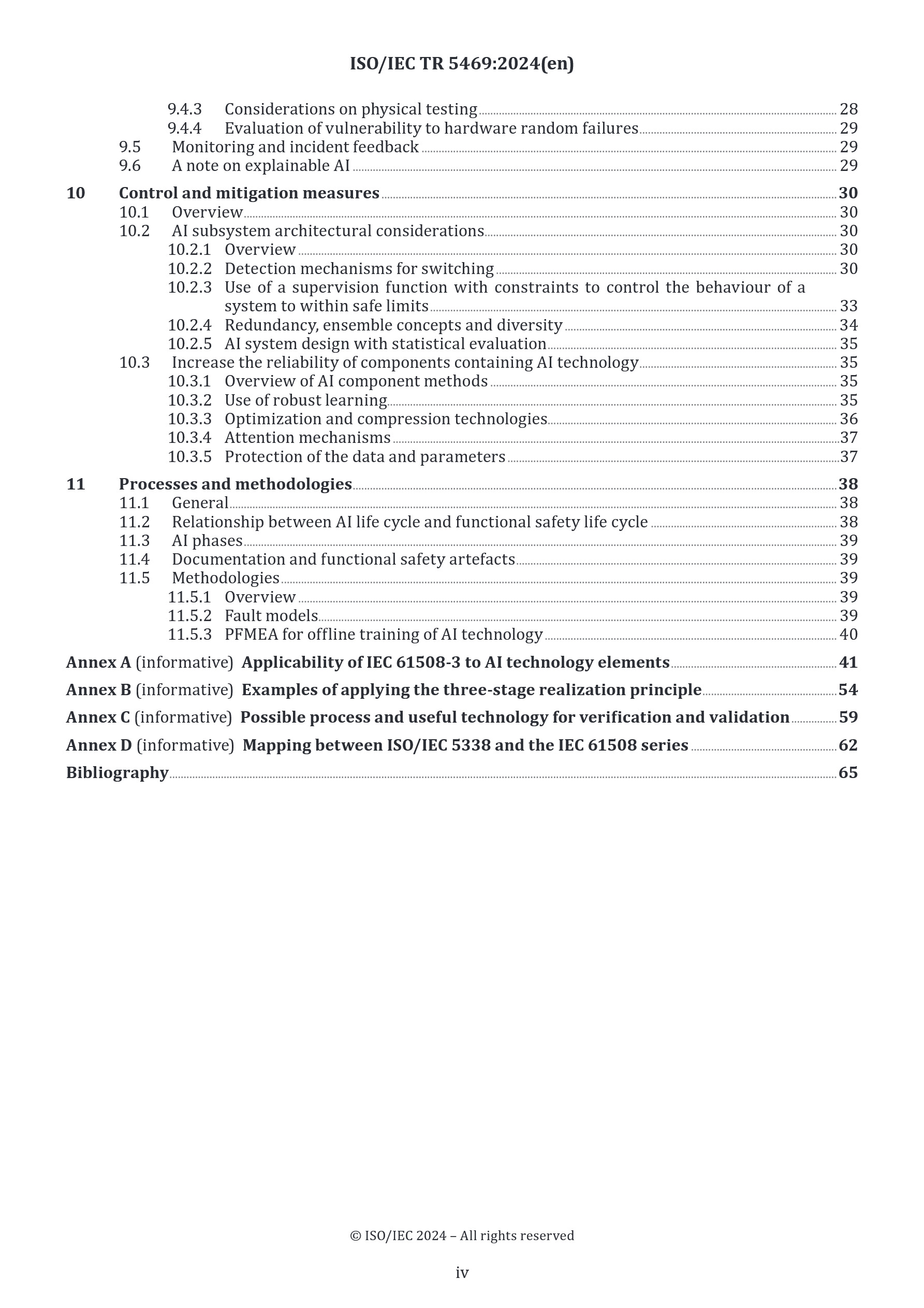 Cover preview — ISO/IEC TR 5469:2024 Artificial Intelligence — Functional Safety and AI Systems — Page 4